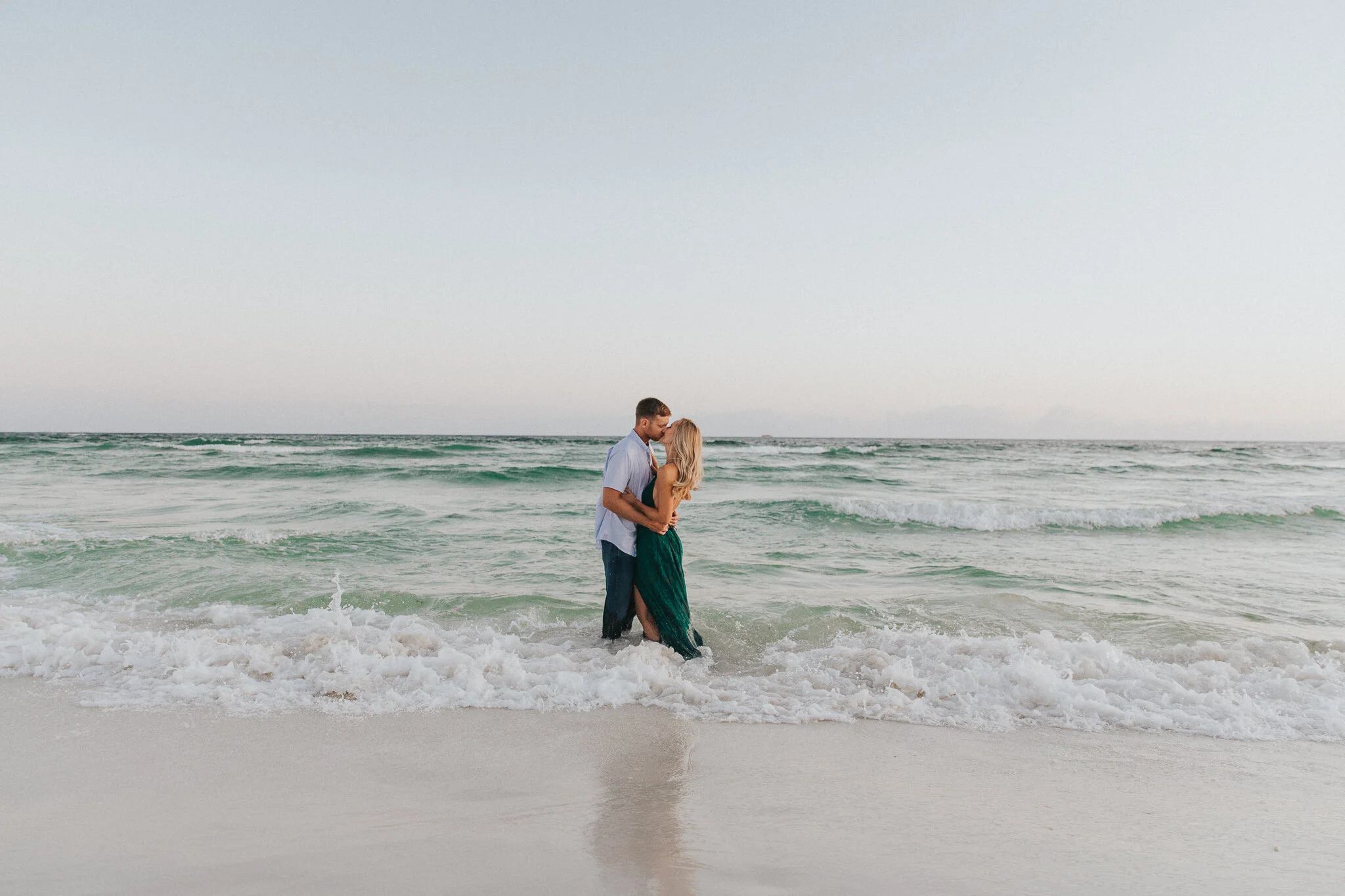 Destin Beach Sunset Engagement Session // Destin Photography by Bare Moments Photography