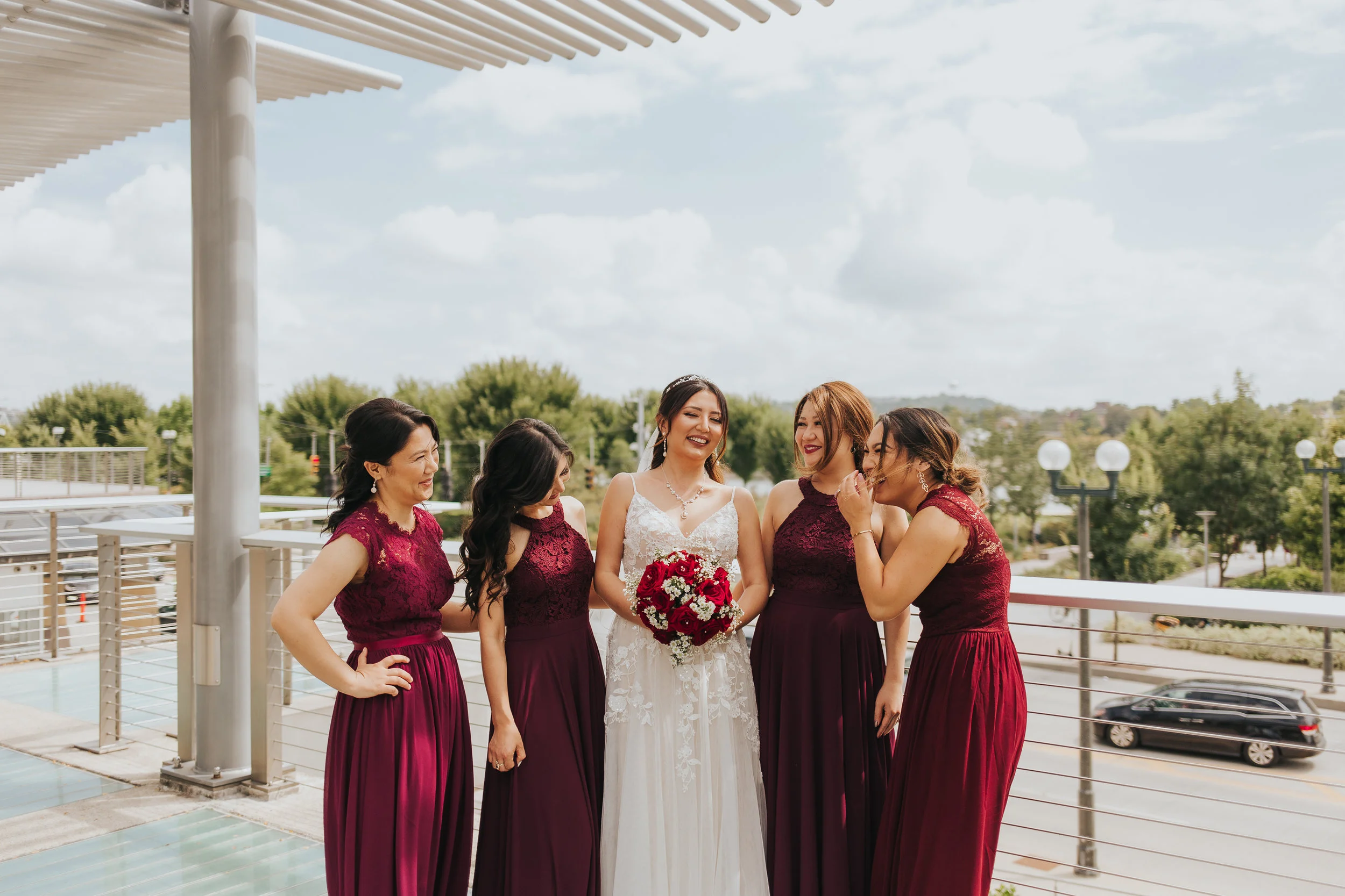 Downtown Cincinnati Bridal Portraits in Smale Park, Over the Rhine, and more By Bare Moments Photography