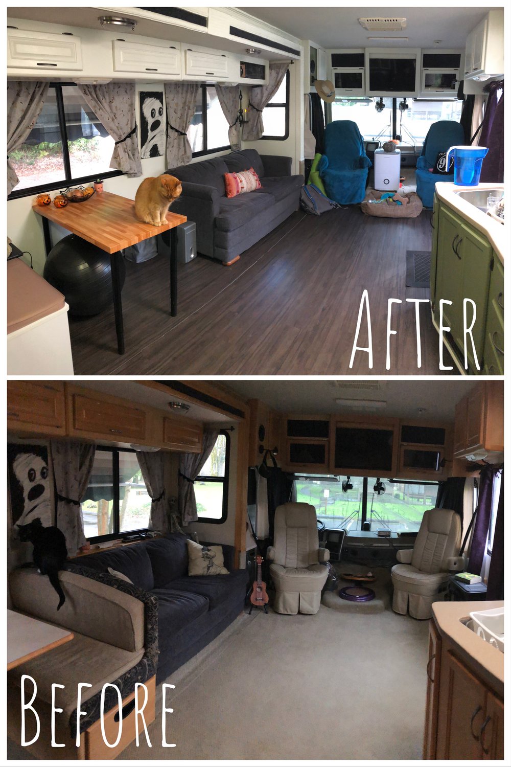 Painting An Rv Interior Otherworld, What Kind Of Paint To Use On Rv Cabinets