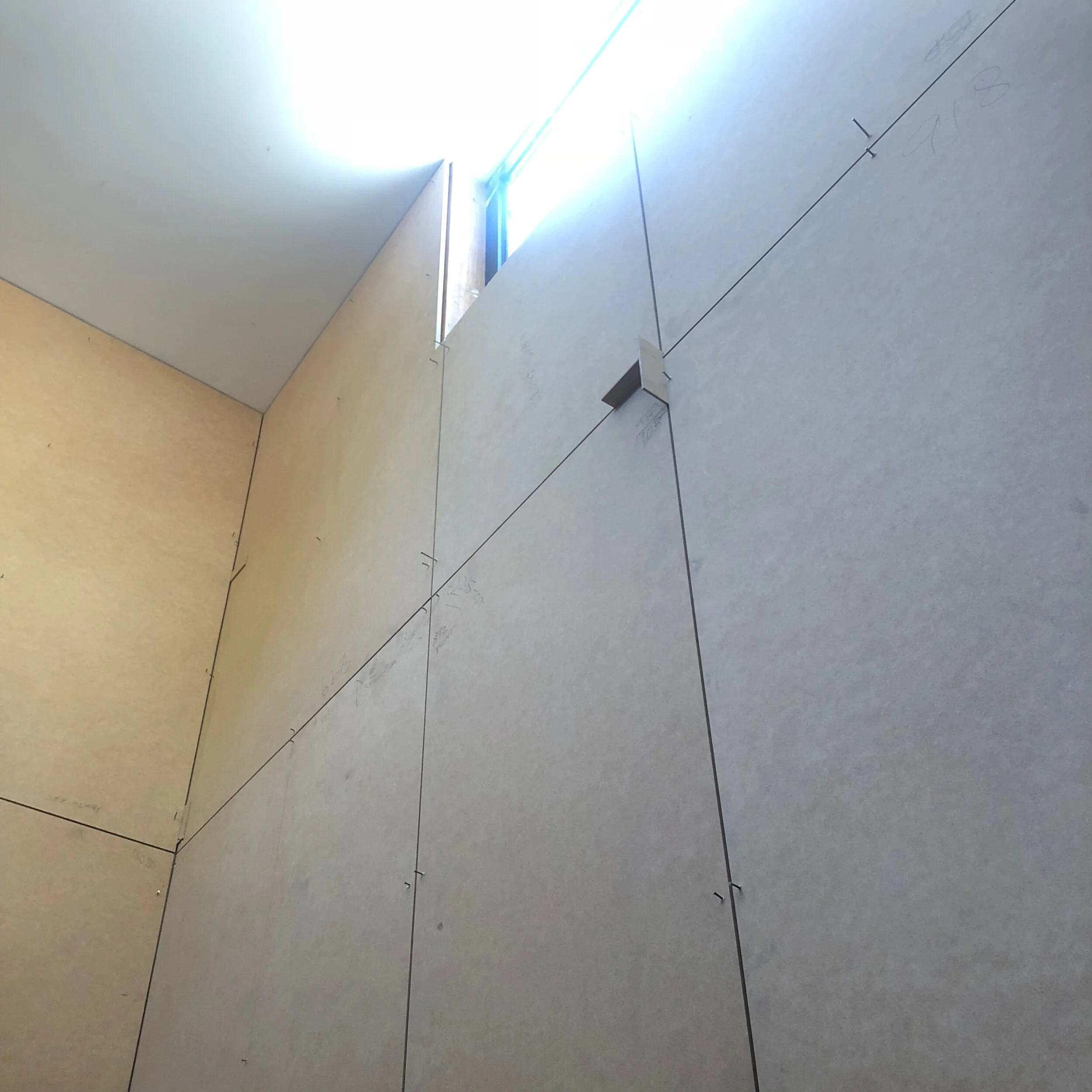 Chatsworth Rd house stairwell panelling