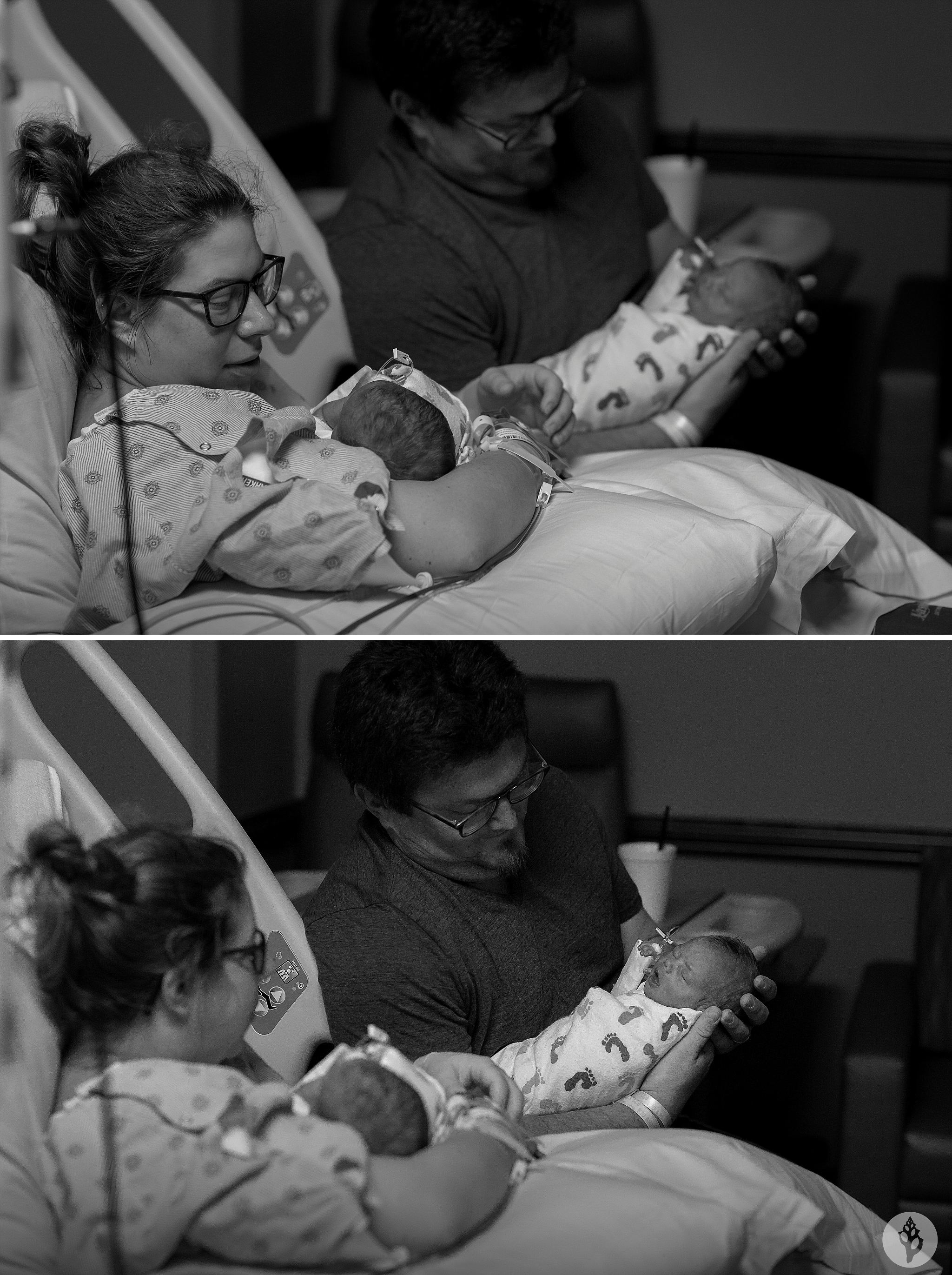 DFW Birth Photography Birth Story Twin Birth C-Section DFW Doula DFW Midwives Fort Worth OBGYN Dallas Labor and Delivery Texas Birth