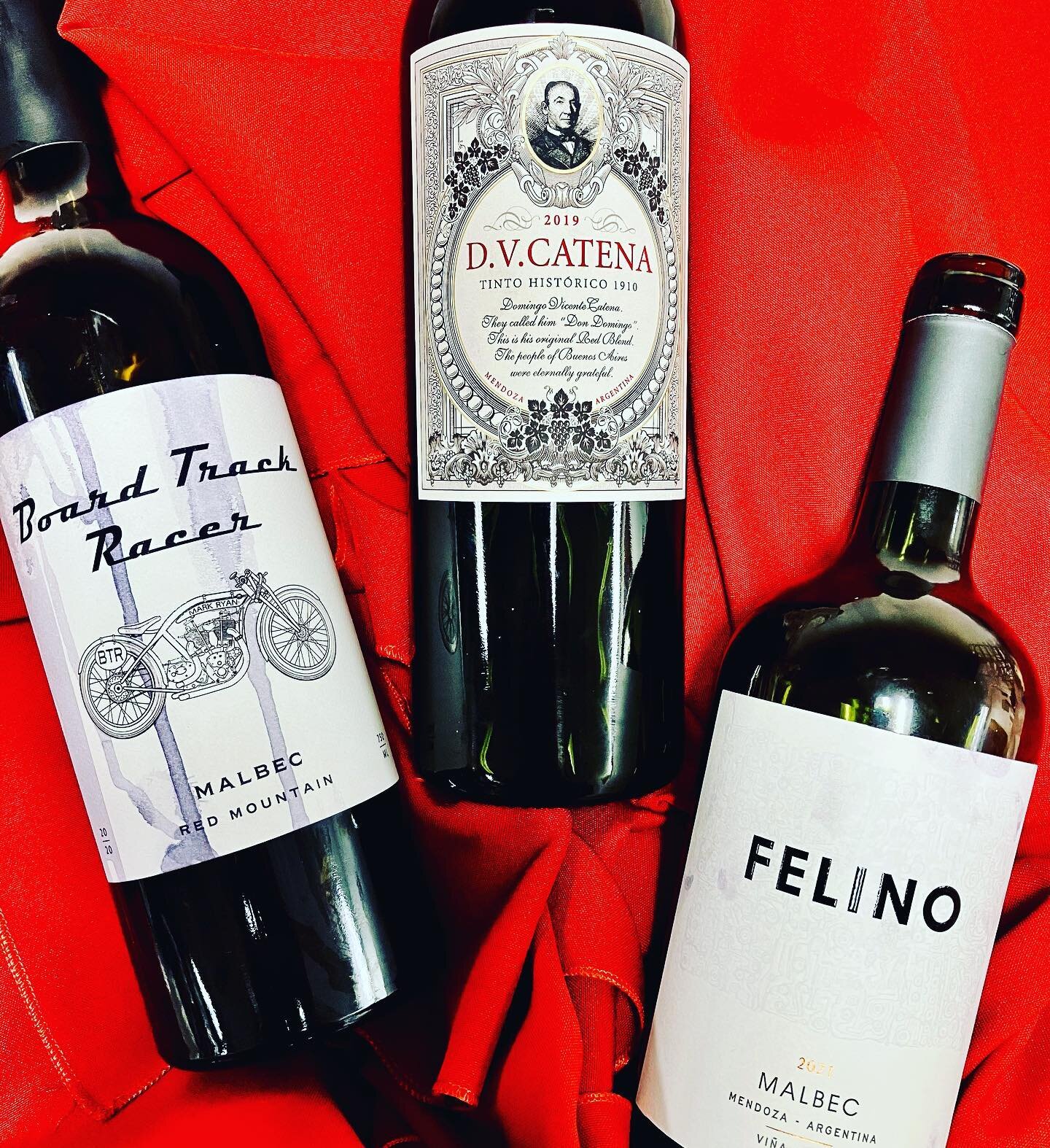 Happy Malbec World Day! I put together a small tasting to honor this under appreciated grape with some outstanding producers. A big hit was the bold @vina.cobos Felino Malbec by Paul Hobbs which packed an espresso blueberry bite. The DV Catena Tinto 