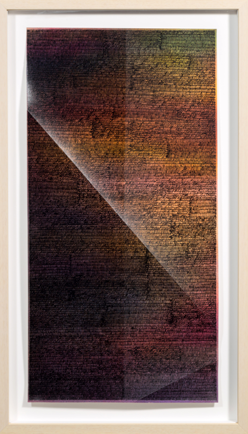LINDSEY LANDFRIED | Splenetic, 25.75 x 13.25 inches / 65.5 x 33.5 cm, acrylic on folded paper, 2018