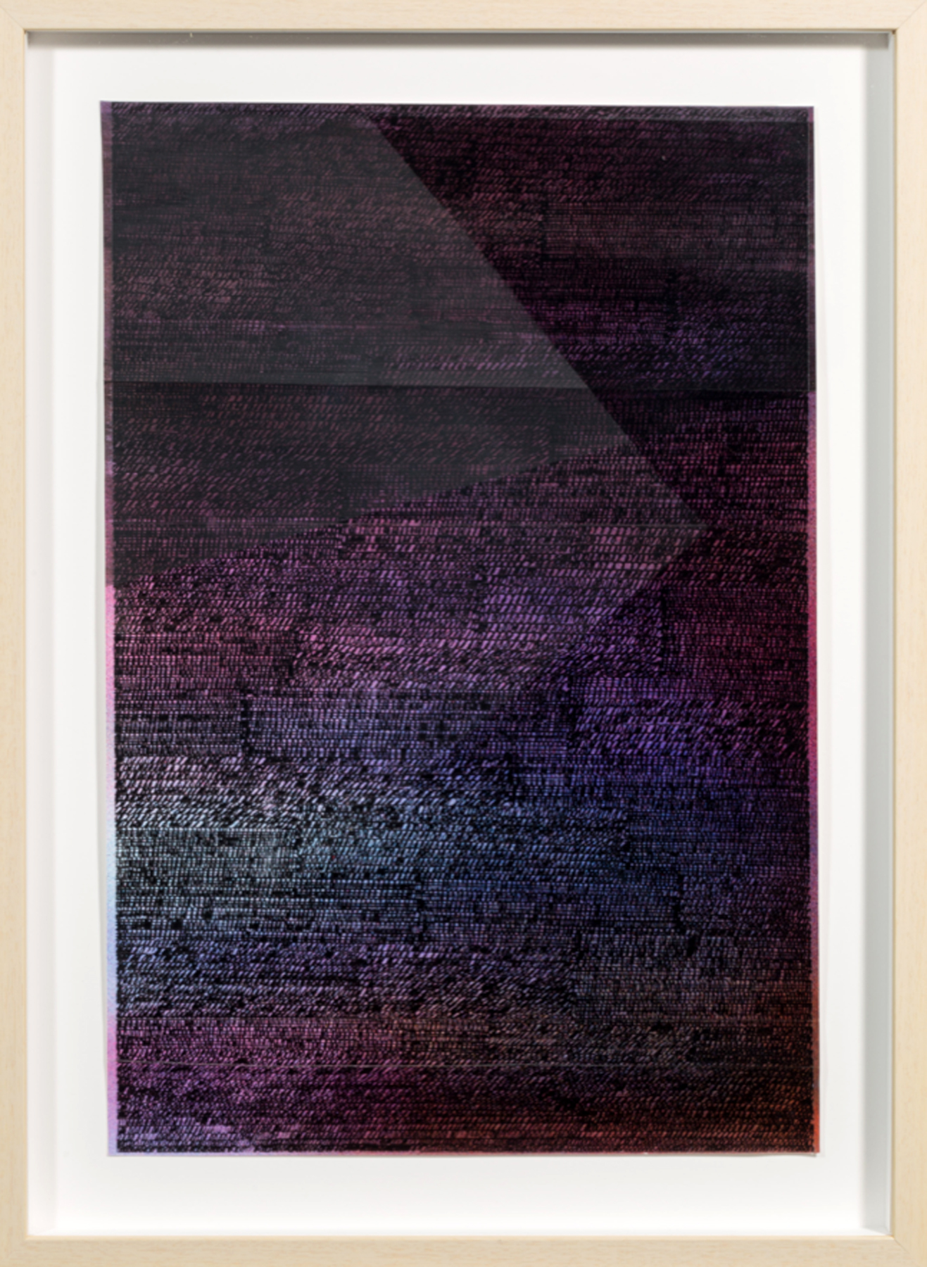 LINDSEY LANDFRIED | Ecstatic Dark, 21.5 x 14.75 inches / 54.5 x 37.5 cm, acrylic on folded paper, 2018