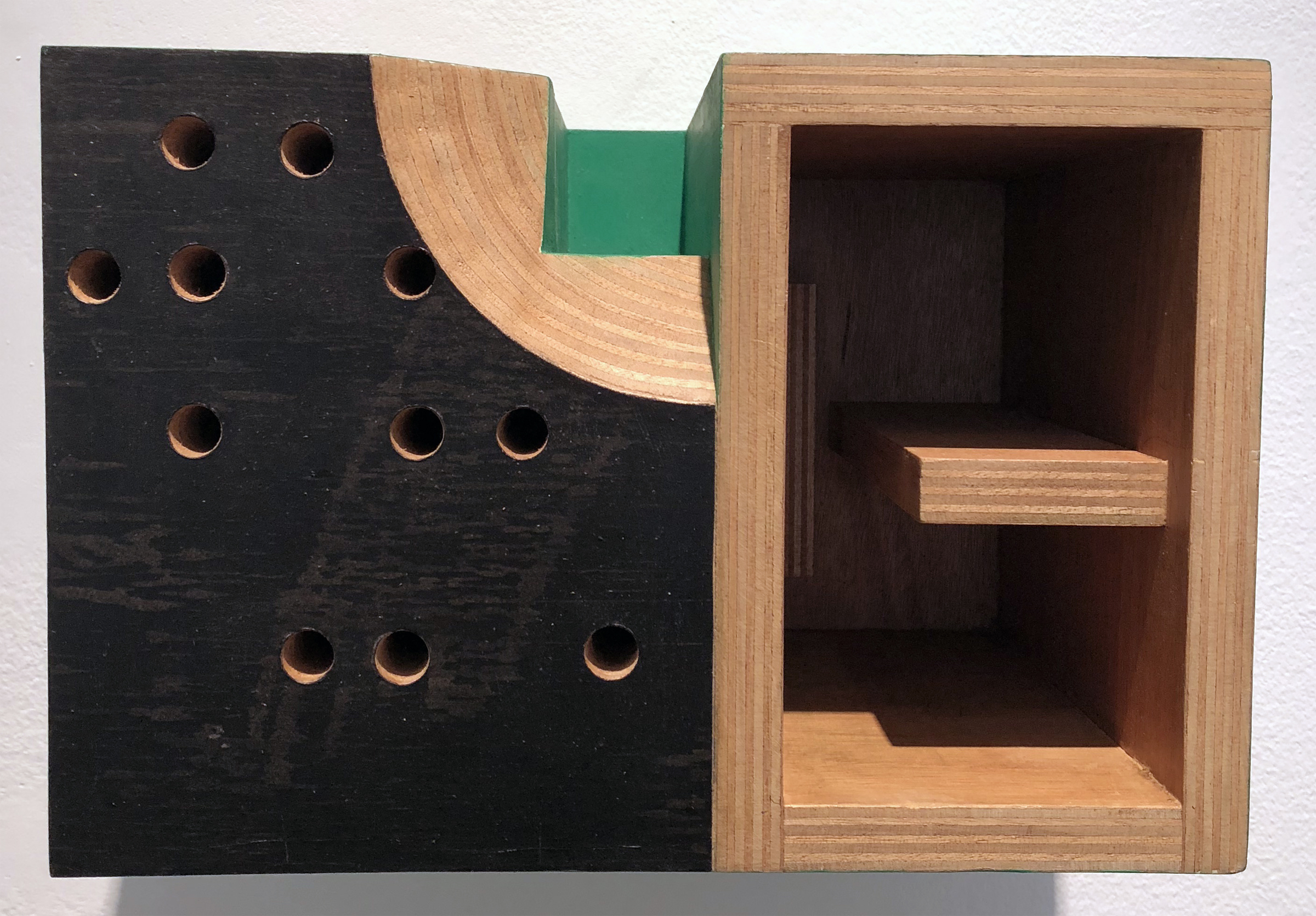 San Andrea - Villa Nora, 8.25 x 12 x 8.5 inches / 21 x 30.5 x 21.5 cm, mixed media, wood, 1990