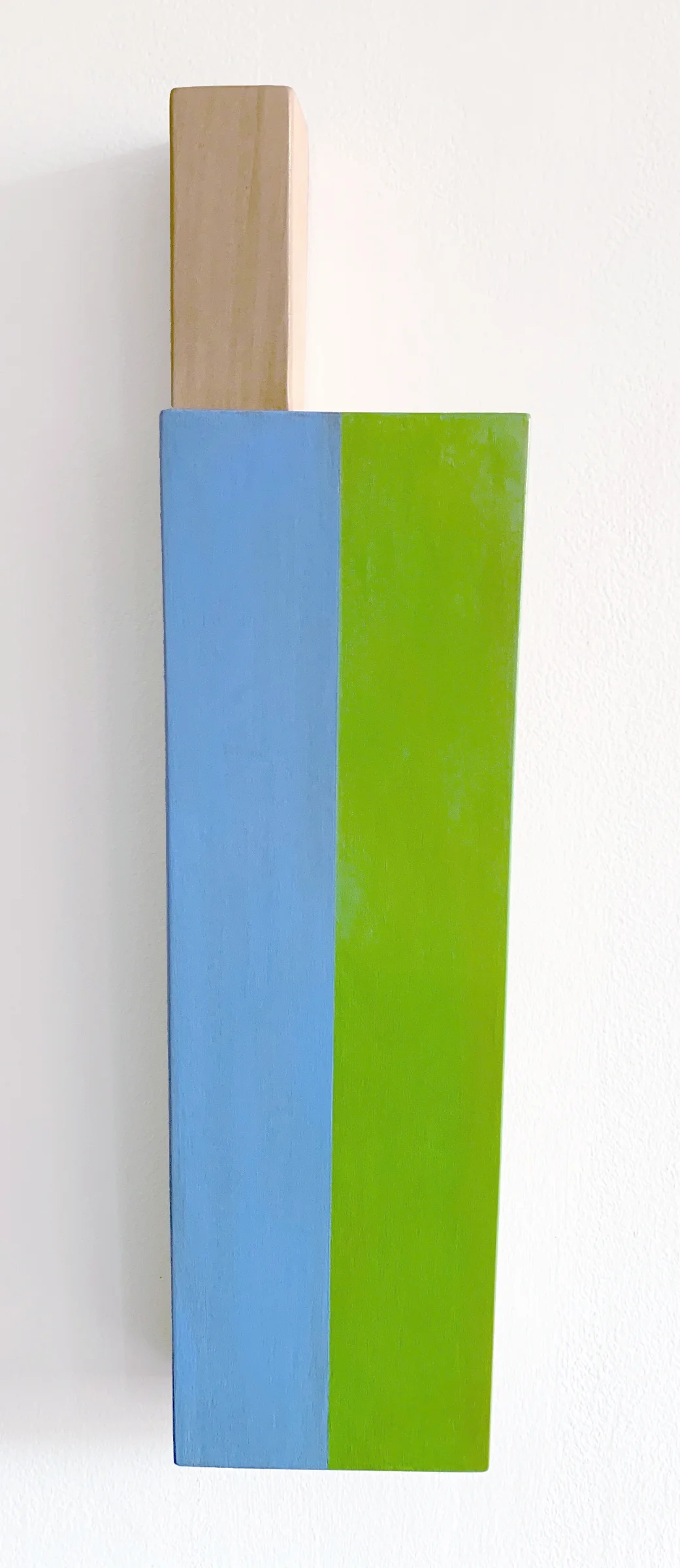 Not Allowed to Take Kings #3, 24 x 5.875 x 3.5 inches / 61.5 x 15 x 9 cm, acrylic on poplar and maple, 2019