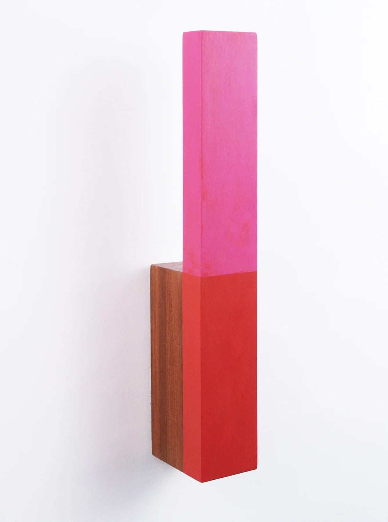Geary Street 1963, 15 x 2.25 x 3.5 inches / 38.1 x 5.7 x 8.9 cm, acrylic on sapele, 2012