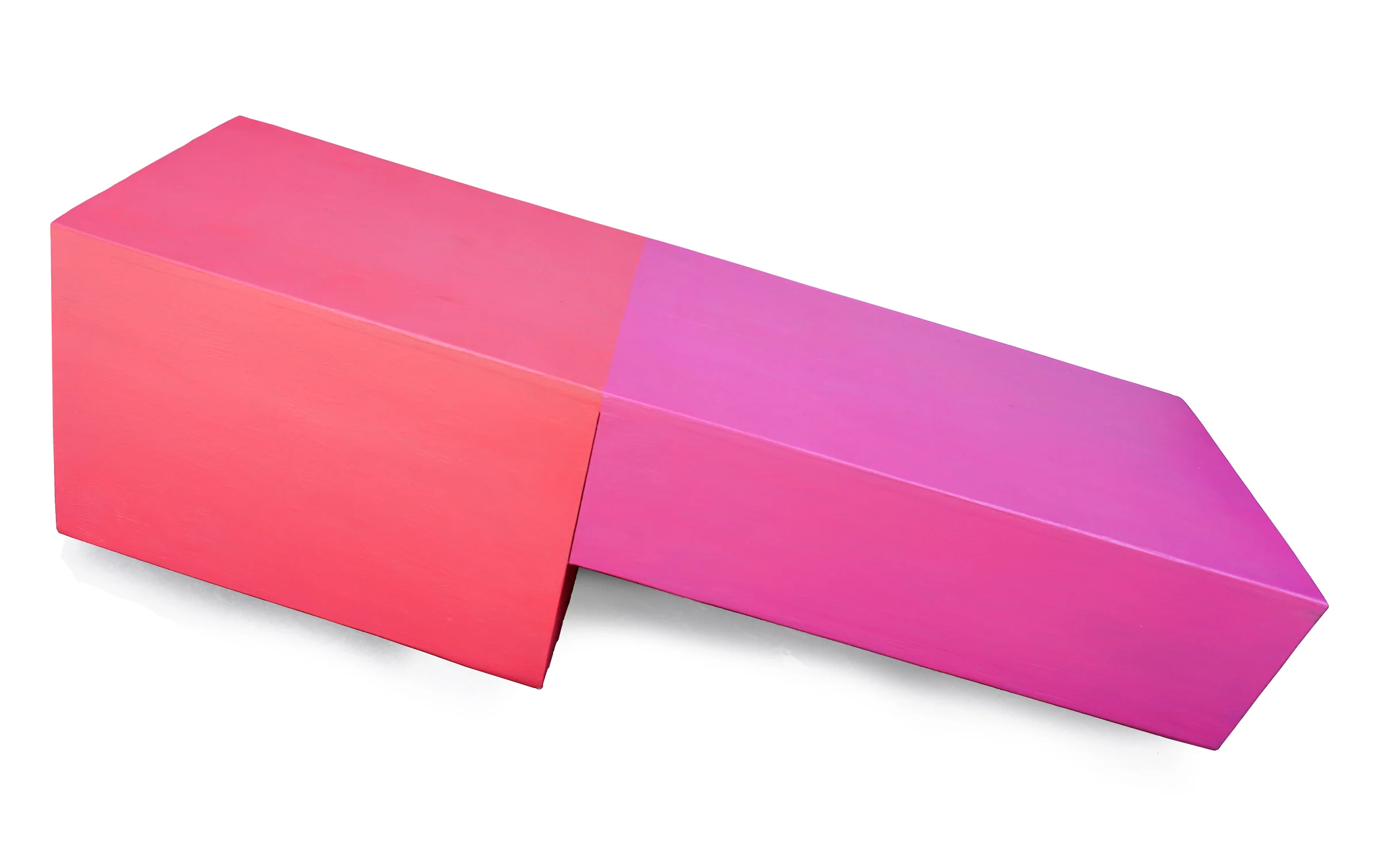 Swifts , 12.5 x 39.5 x 13 inches / 31.5 x 100 x 33 cm, acrylic on laminated plywood over pine, 2017