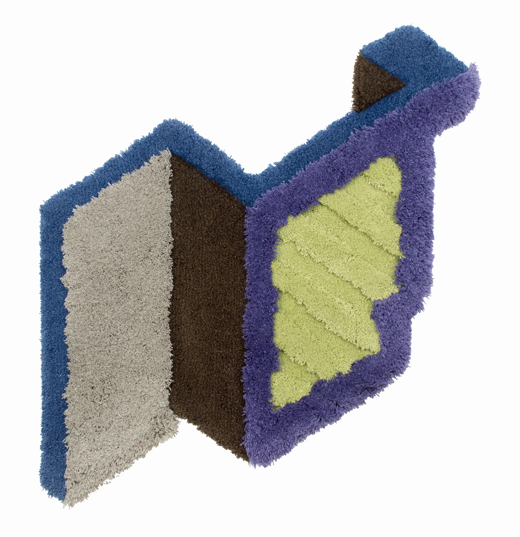 Soffit, 48 x 43 inches / 121.9 x 109.2 cm, wool yarn on wood panel, 2019
