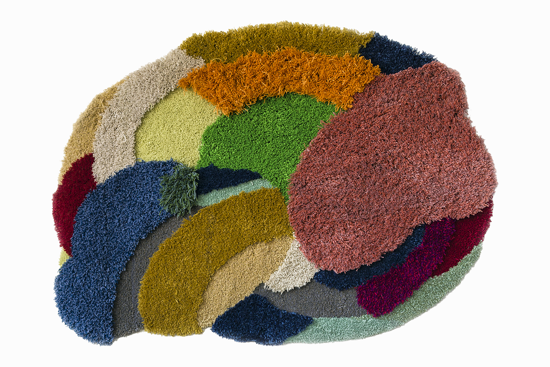 Cloud, 43 x 62 inches / 109.2 x 157.5 cm, wool yarn on wood panel, 2019