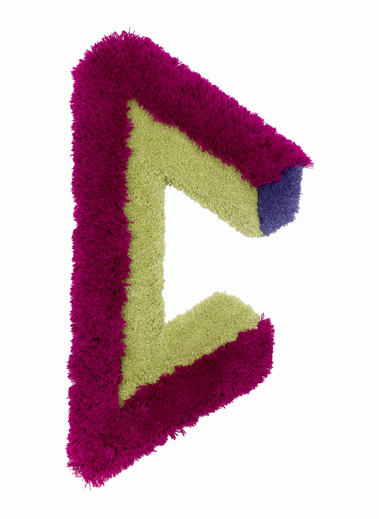 Bent Bracing, 35 x 16.5 inches / 88.9 cm x 41.9 cm, wool yarn on wood panel, 2019