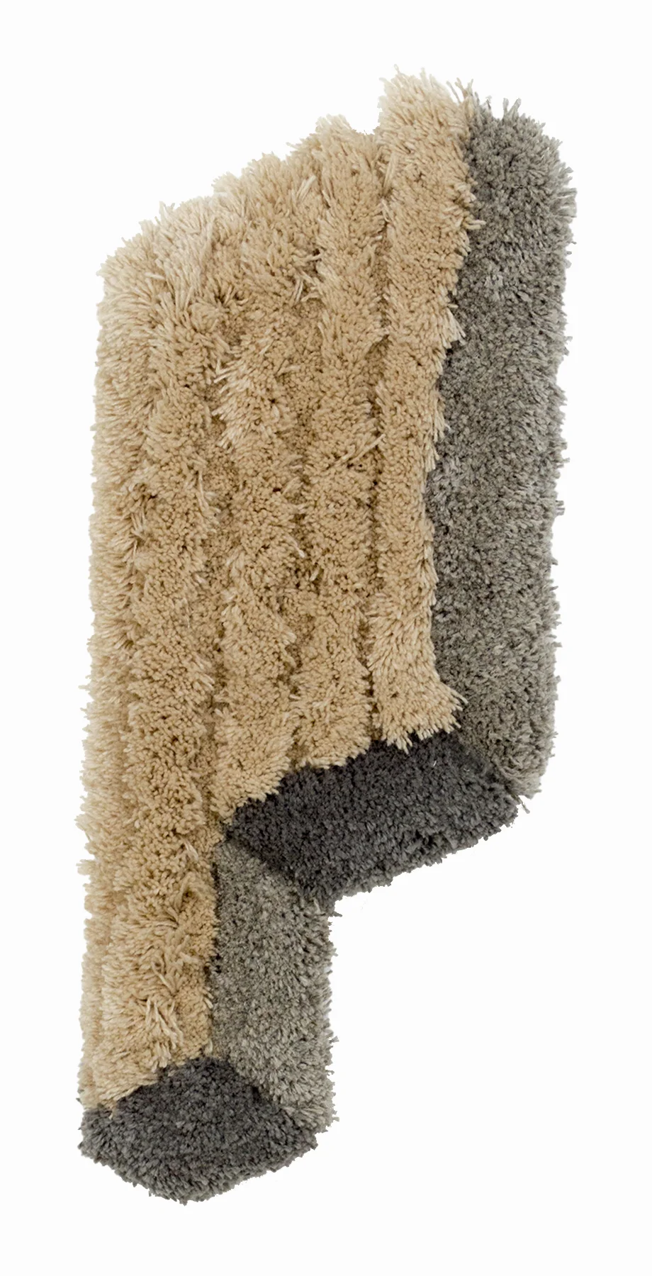 Alternate Row (small), 25 x 9.5 inches / 63.5 x 24.1 cm, wool yarn on wood panel, 2019