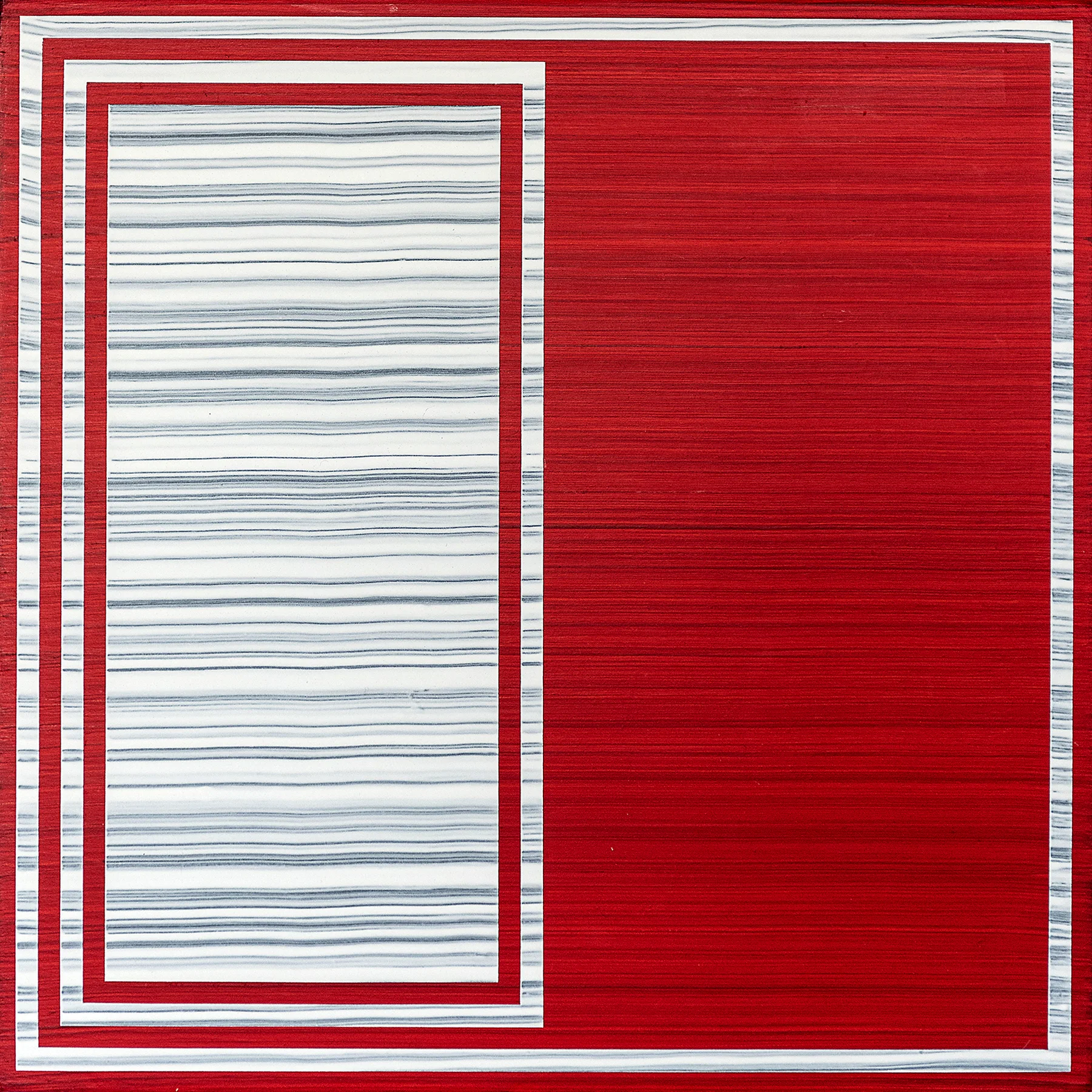 Gemini #06, 12 x 12 inches / 30.5 x 30.5 cm, acrylic on muslin on panel, 2018