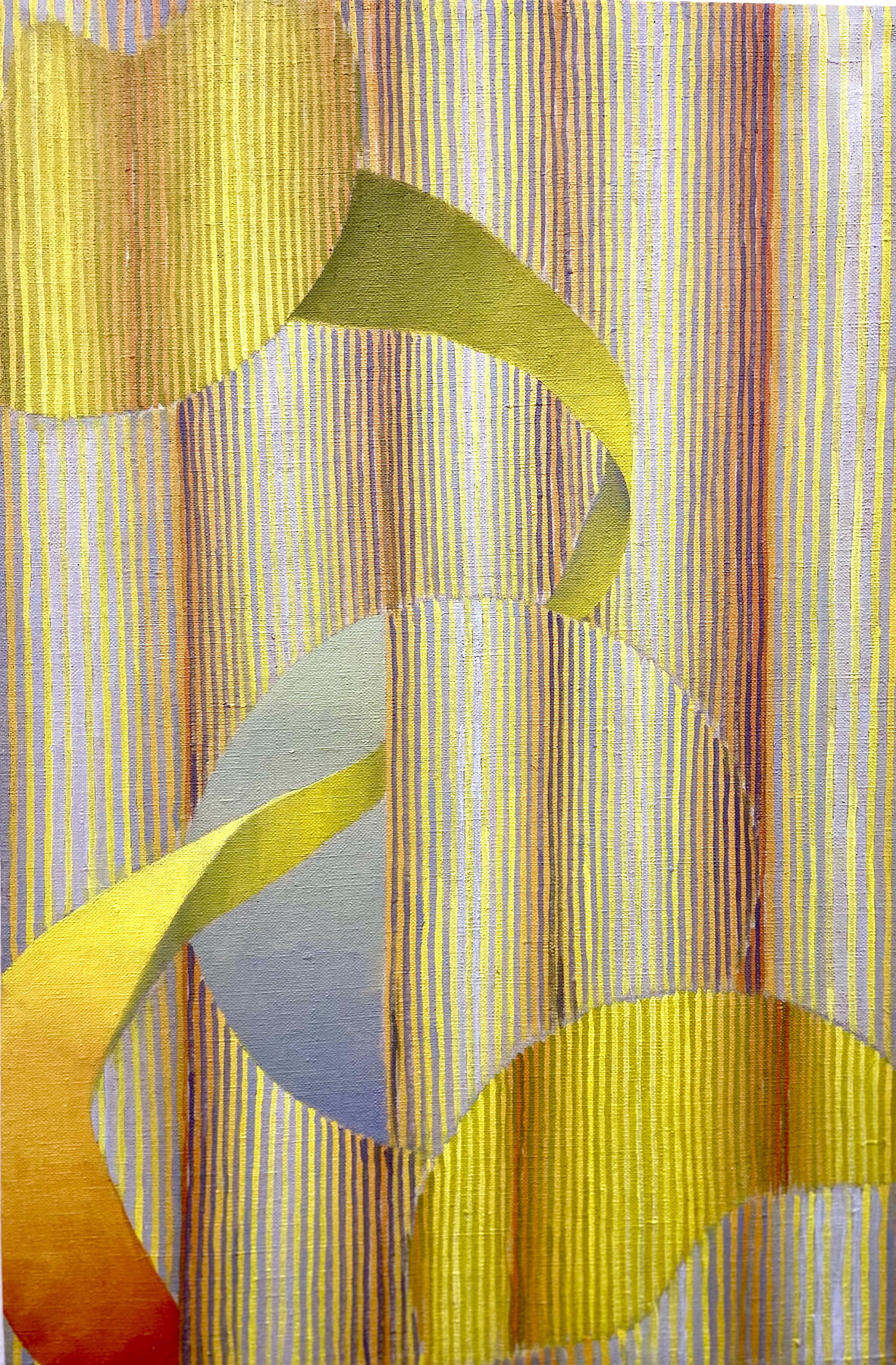 THERESA DADDEZIO | Weaving Rays, 18 x 12 inches / 45.7 x 30.4 cm, oil on linen, 2019