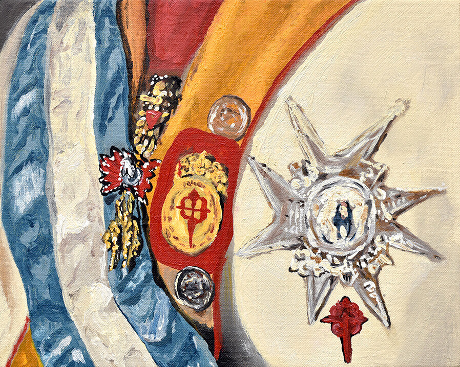 COAT OF ARMS 1, 8 x 10 inches /  20.3 x 25.4 cm, oil on linen, 2020