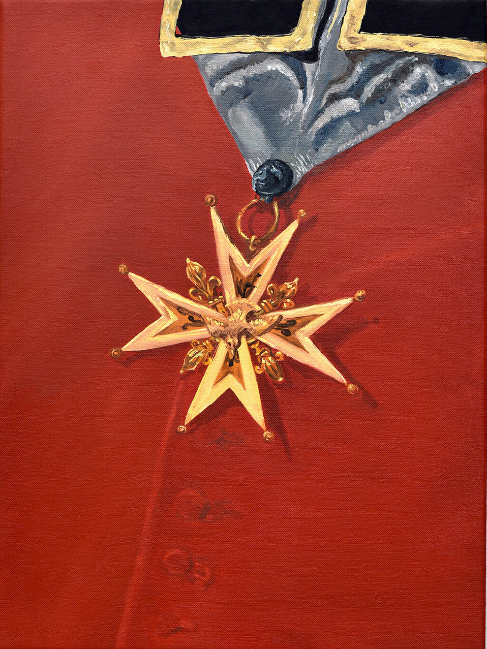 COAT OF ARMS 2, 16 x 12 inches / 40.6 x 30.4 cm, oil on linen, 2020