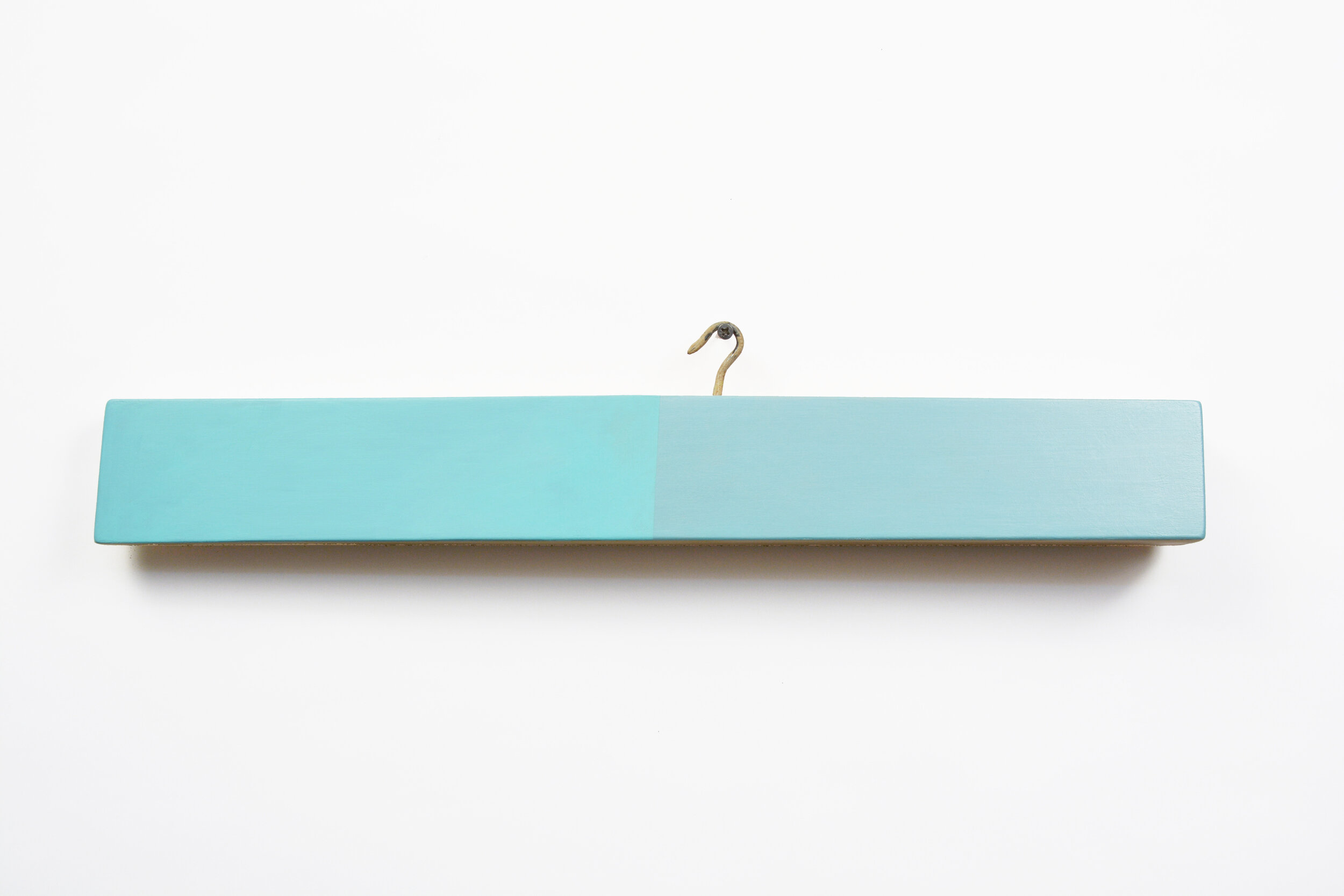 KEVIN FINKLEA | Lost and Found nr. 8, 4.75 x 23 x 2 inches / 12 x 58.5 x 5 cm, acrylic on poplar, 2021