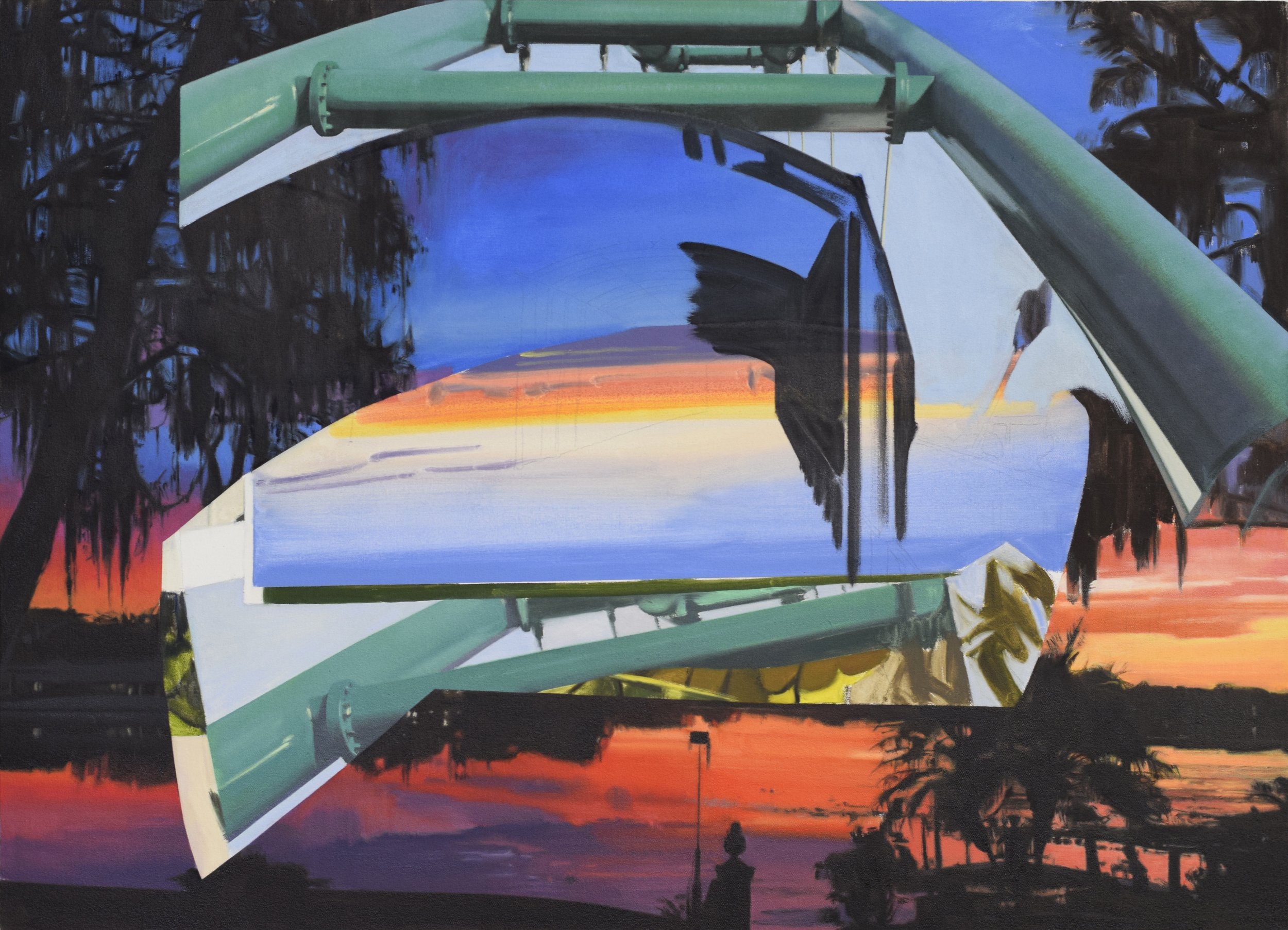 JULIA CLIFT | Sunsets, 30 x 41 inches / 76 x 104 cm, oil on canvas, 2022