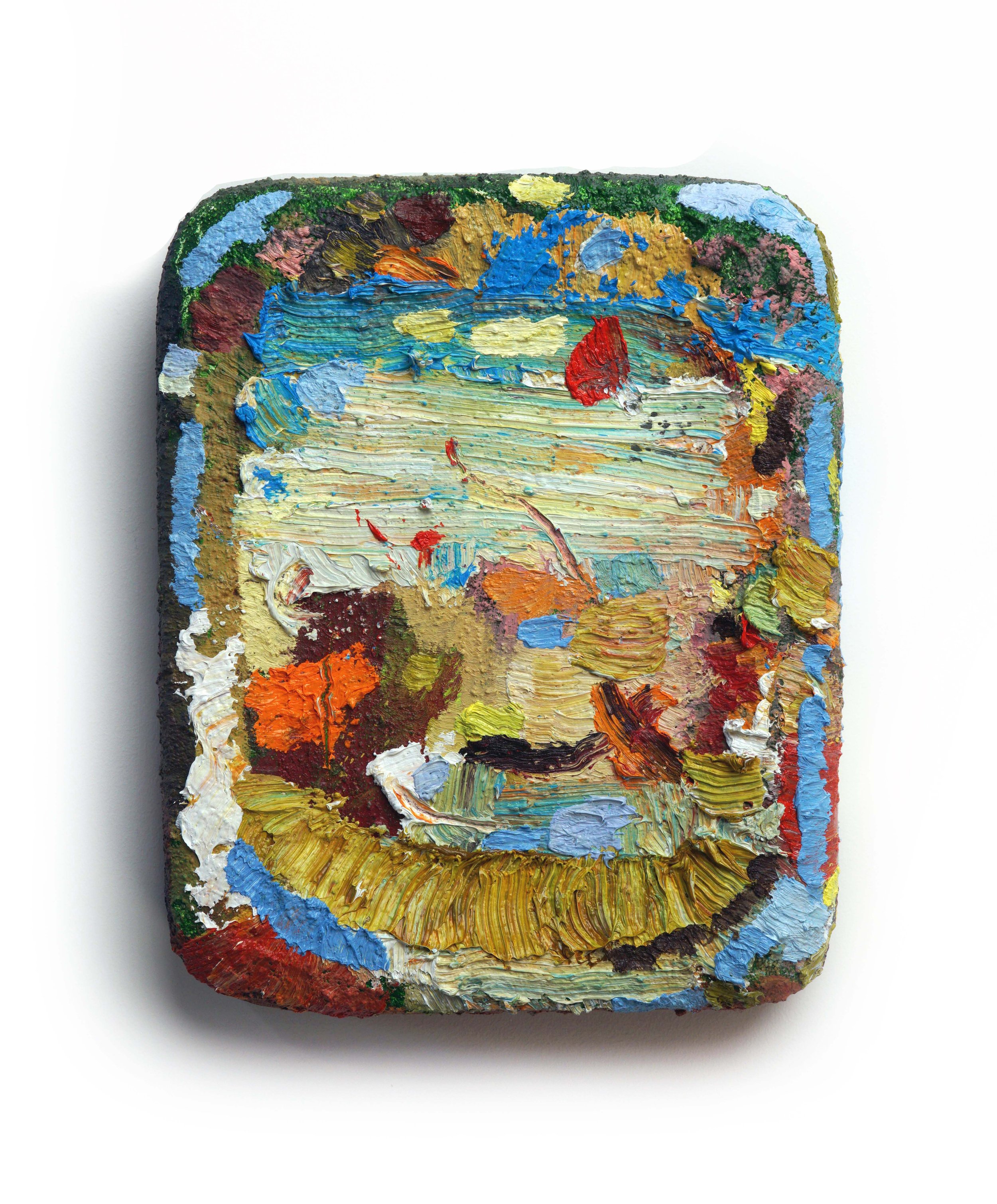 JAY HARTMANN | Tidepool, 11 x 8.5 inches /  27.9 x 21.6 cm, oil paint on shaped panel, 2021
