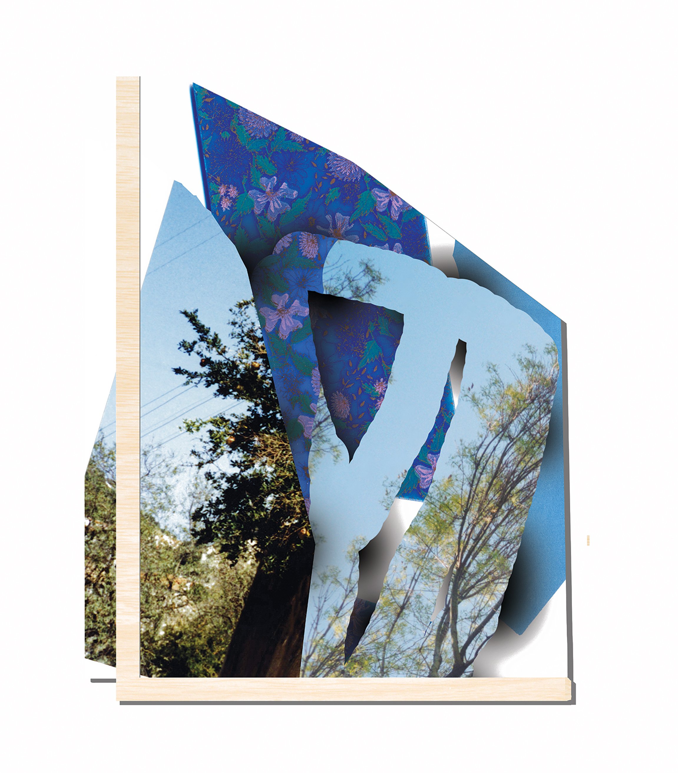 THEN, THERE, THAT'S HOW I SAW IT | 20 x 16 inches / 50.8 x 40.6 cm, dye sublimation on shaped aluminum, with frame, 2023