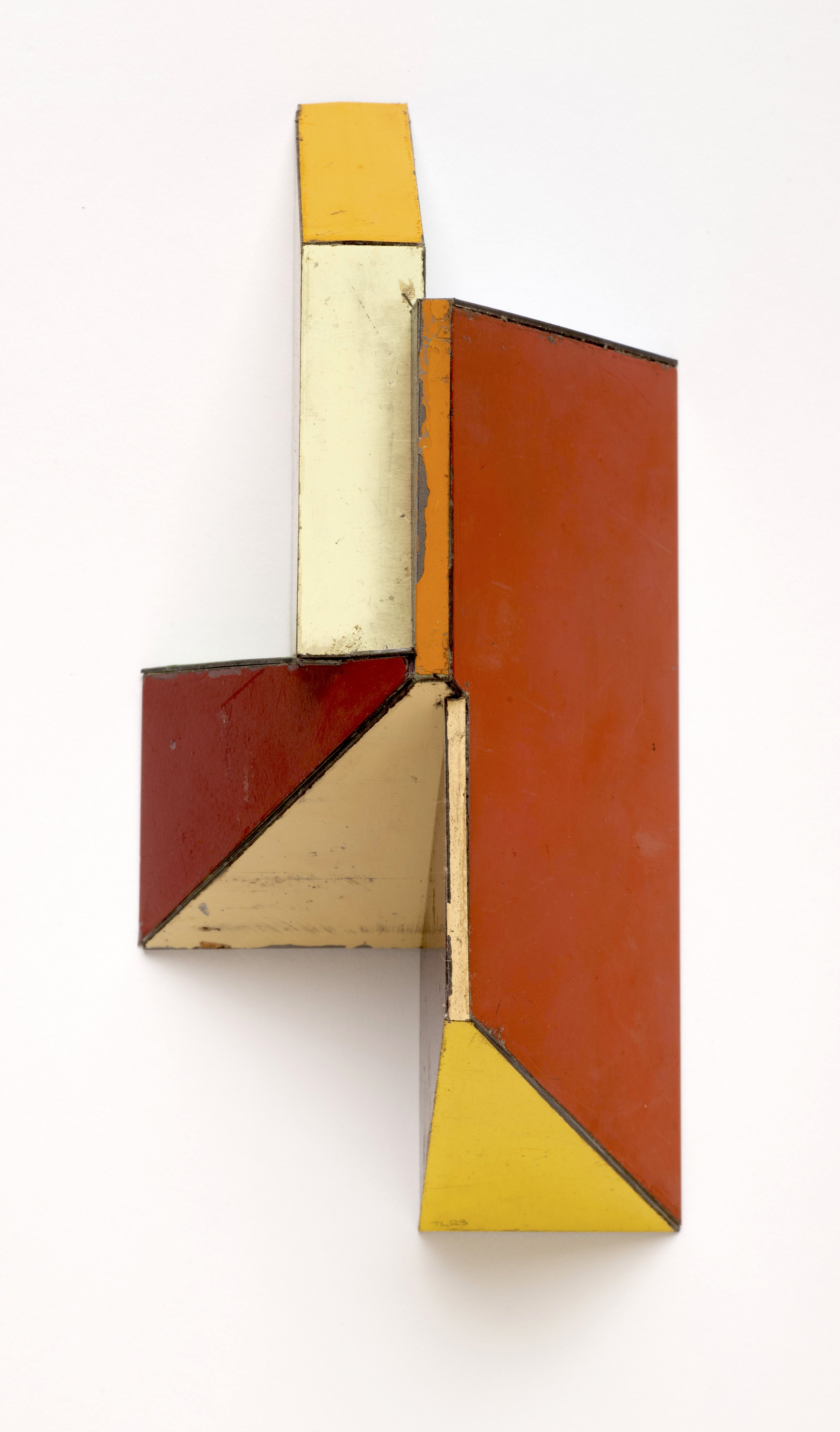  OPEN SECRET | 7 x 3 1/4 x 2 5/8 inches / 17.7 x 8.2 x 6.9 cm, Salvage Steel, Marine-grade Plywood, Silicone Vulcanized Rubber, Hardware, 2022 