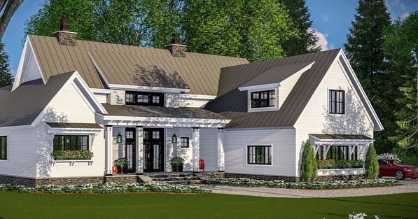 With our little one arriving in June, we decided to forgo doing a parade home this year...BUT we have some big things in store for our 2020 Parade home! What do you think of our chic modern farmhouse?! June 2020 can&rsquo;t come soon enough! 😍 #rkde