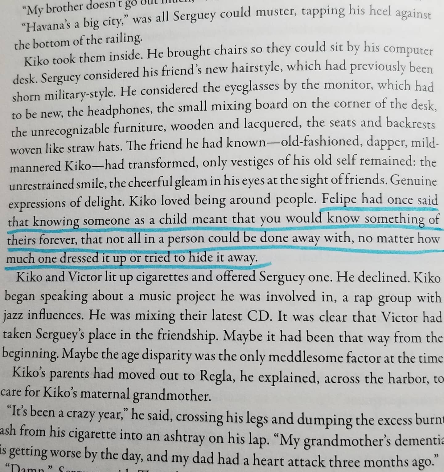 I love this line in @dariel_suarez 's book The Playwright's House. Can't wait for his book launch tonight!  Great to see a hardworking friend's book go out in the world. 

Grubbie Debut event link at GrubStreet.org

@grubwriters