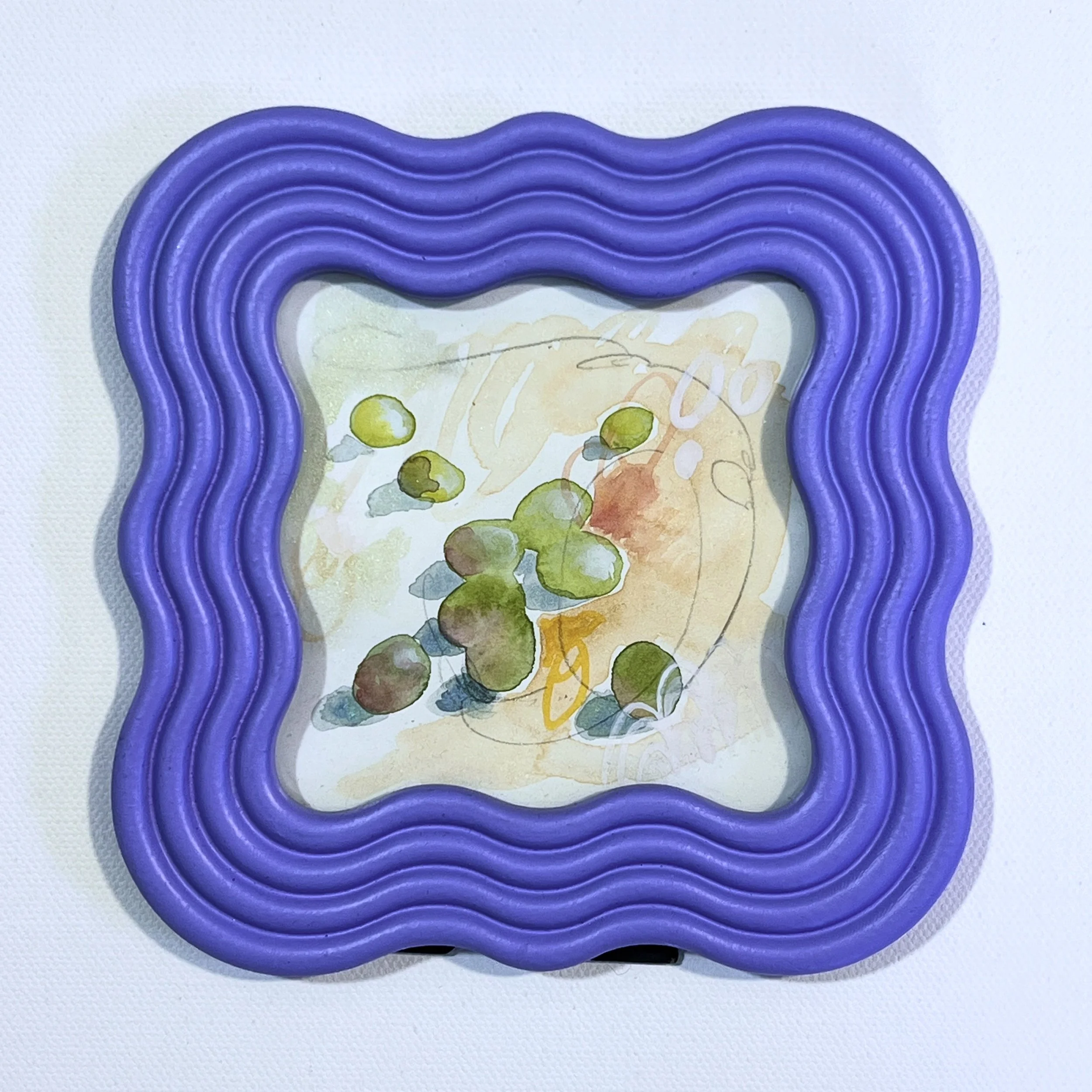 Grapes of Play - Framed Watercolor