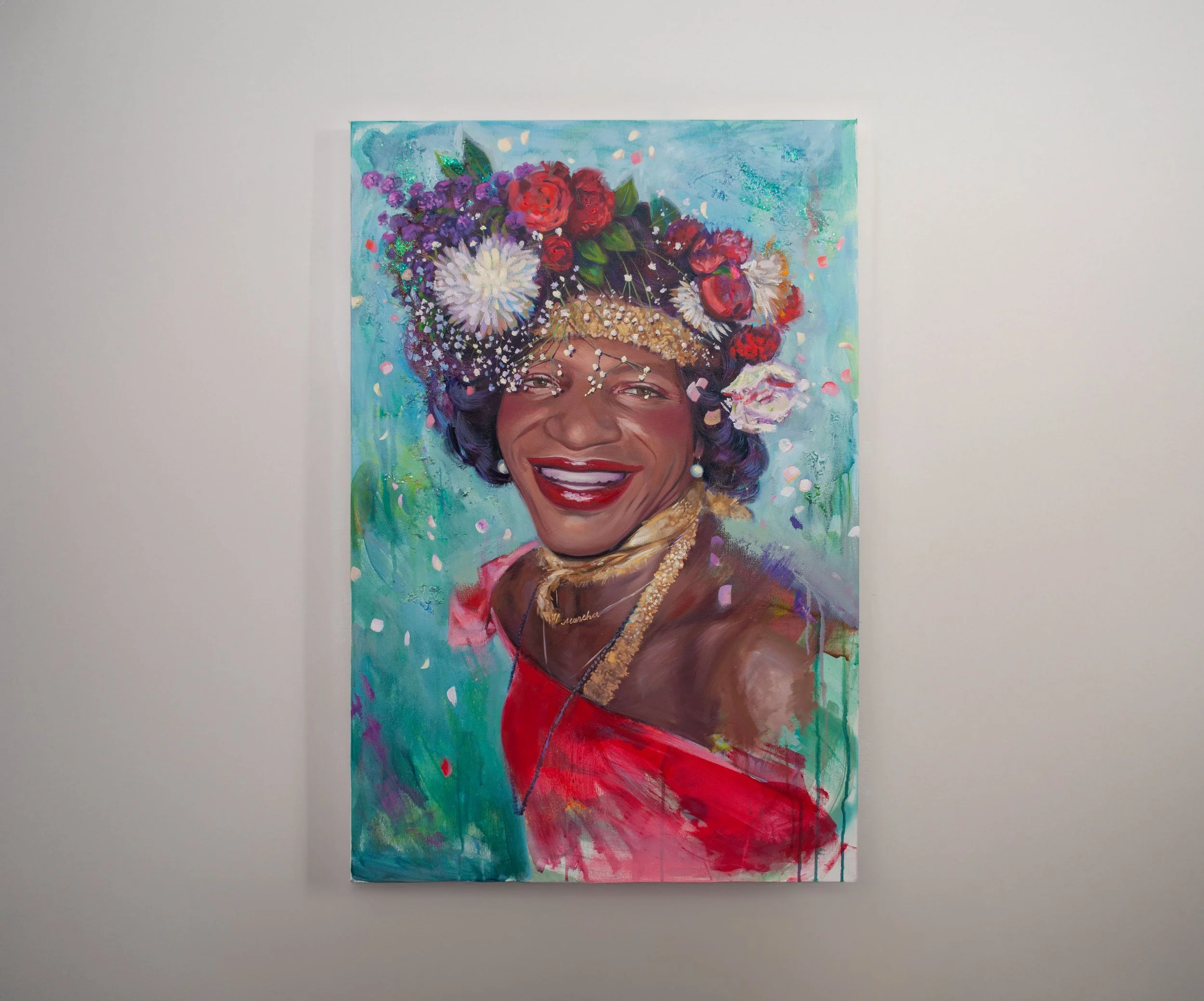 Marsha P. Johnson Original Oil Painting: The Liberator
