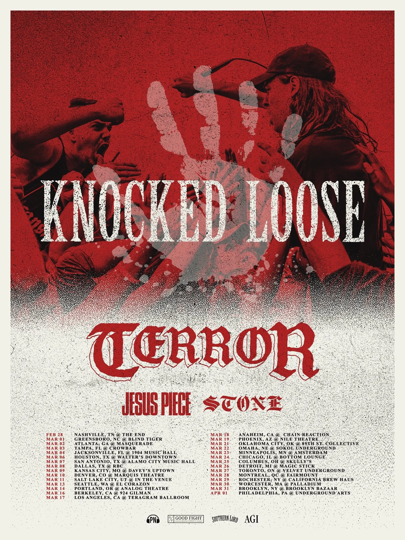 KNOCKED LOOSE ANNOUNCES TOUR DATES WITH TERROR!
