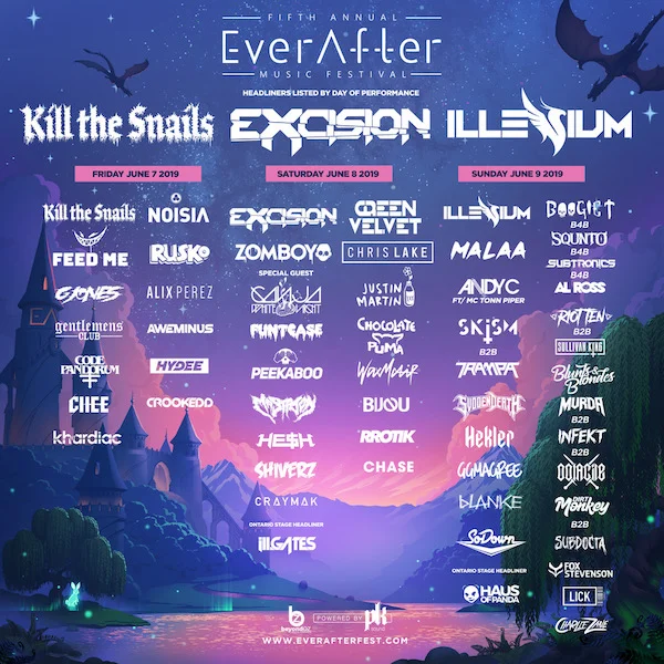 EVER AFTER MUSIC FESTIVAL DELIVERS  STACKED LINEUP AHEAD OF 5TH ANNUAL EDITION  JUNE 7, 8, 9TH 2019