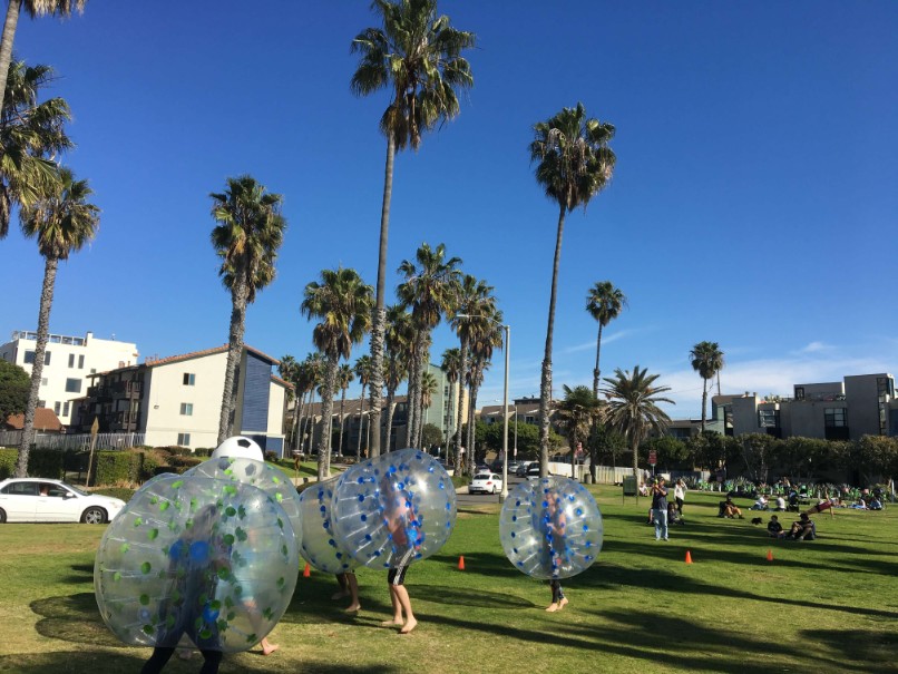 Bubble Soccer with 3ft Inflated Soccer Ball