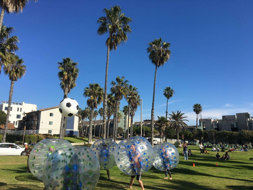 Bubble Soccer in Venice Beach, Los Angeles