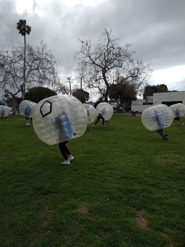 The ultimate party break! Bubble Soccer rally!