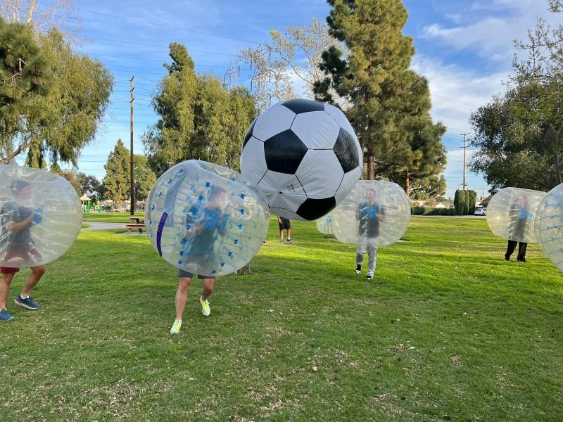 Bubble soccer corporate rental