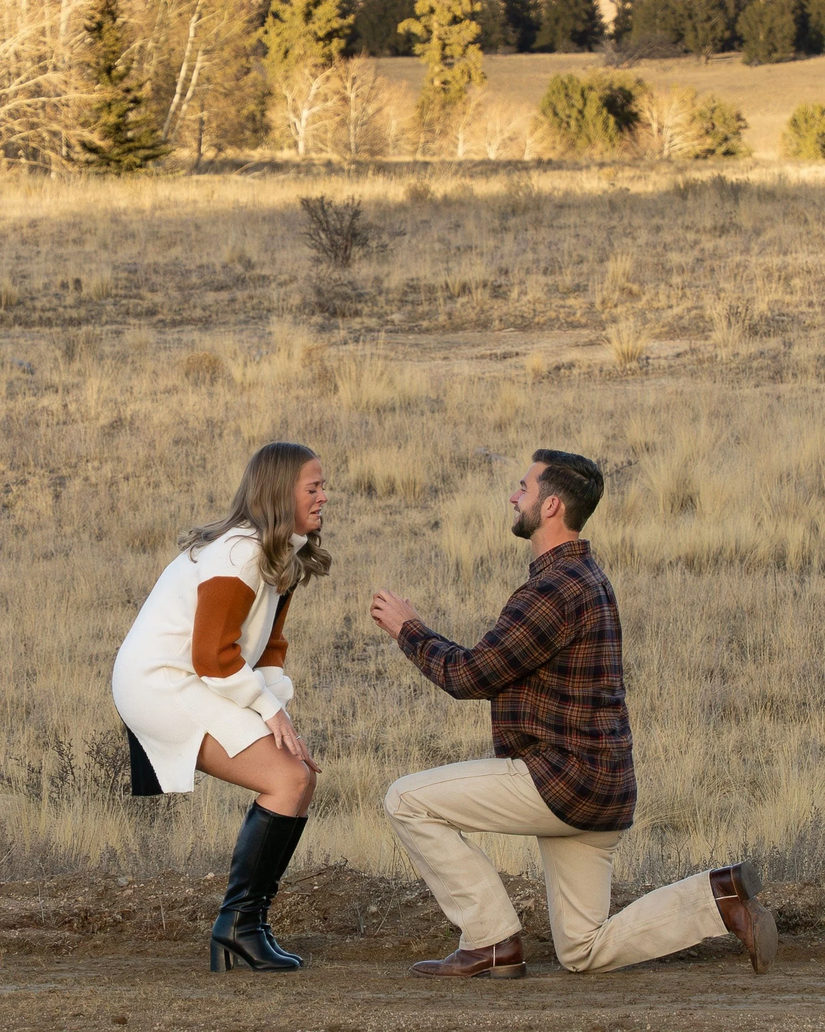 We are absolutely over the moon for this pair! He came to us with a vision, a secret, and an oval diamond in mind. We just provided the tools and a little bit of workshop magic to bring this classic solitaire to life.

The result? A surprise for the 