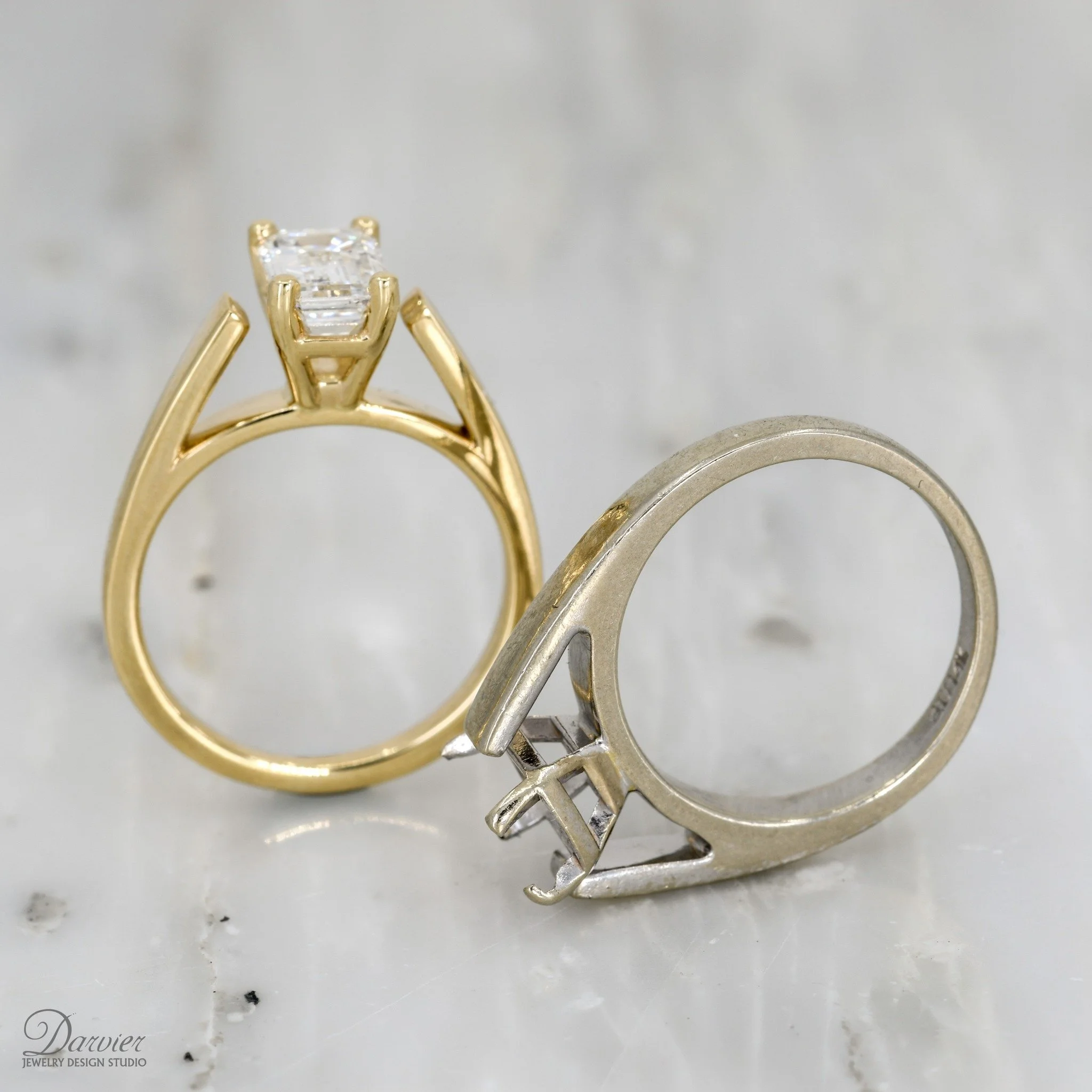 Seasons change, and so do our tastes. 🍂✨

There is something special about an original engagement ring, but as we grow, so does our style. Recently, a client came to us with a beautiful dilemma: they still loved their diamond, but their heart had mo