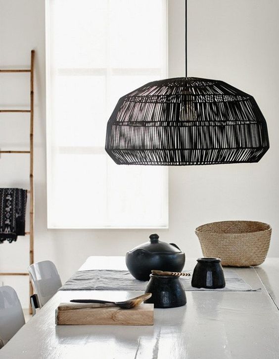  How about this option... a white palette with a statement black pendant? (Image: Damage Playground) 
