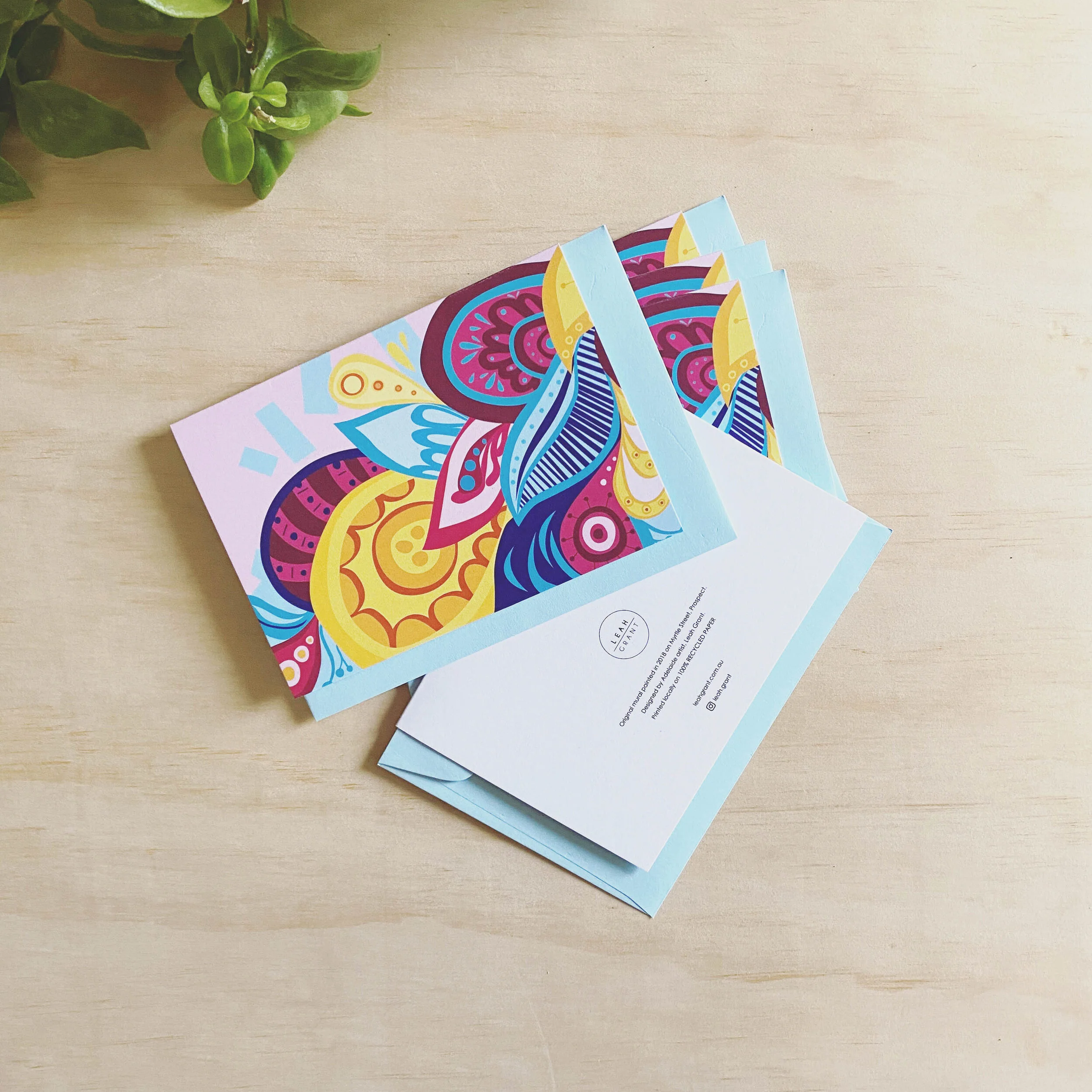 Street Art Greeting Card Leah Grant