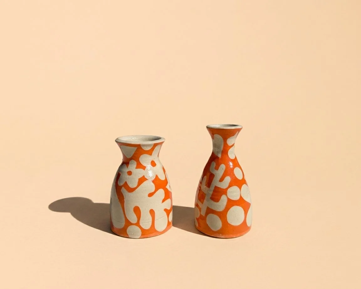 Leah Grant - Petite Orange Vases ALL.jpeg