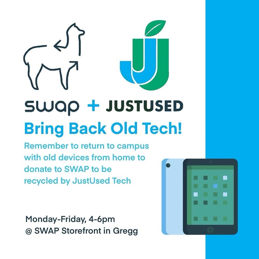 make sure to bring back any old tech from home!! happy spring break, see you all when we get back :)