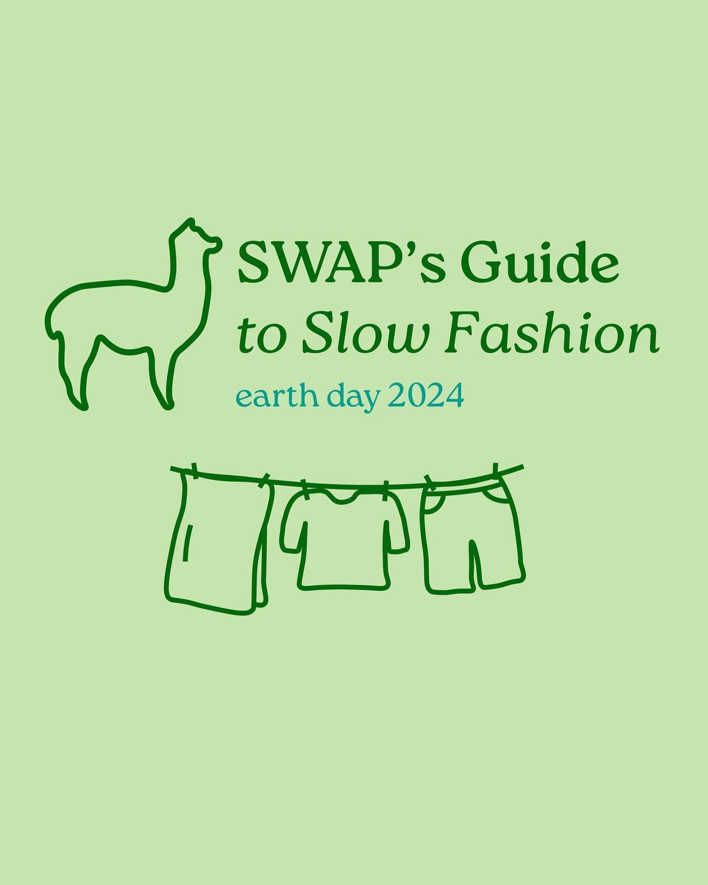 in honor of earth day, we have compiled our very own &ldquo;guide to slow fashion&rdquo; for your use!!🤩 scroll to the end to see tips from swap members and the washu community👚♻️