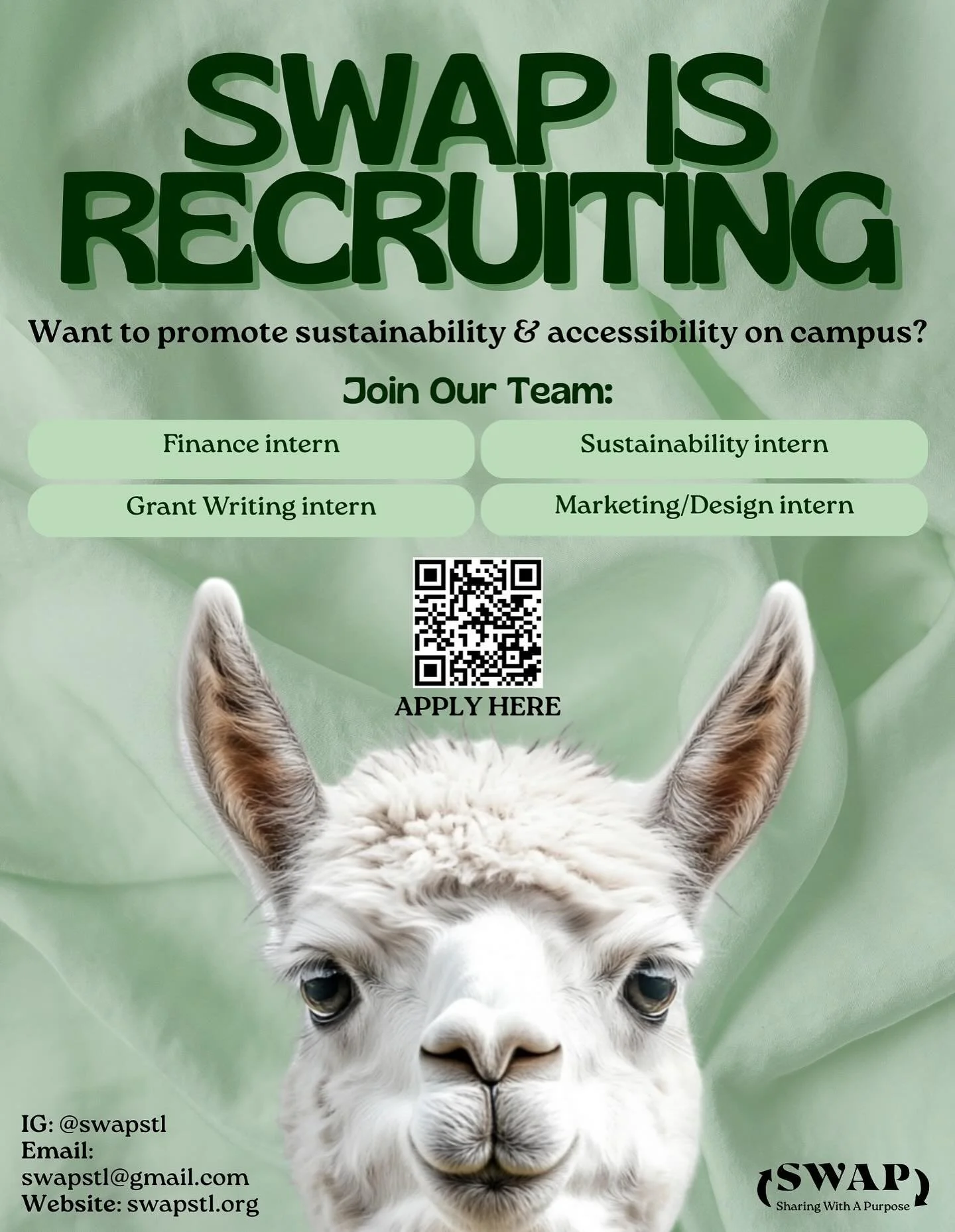 Applications are now open for our 2025 recruitment cycle! If you are passionate about SWAP&rsquo;s mission and want to get real-world experience working for a nonprofit, please apply with the link in our bio🔗. Applications are due by SEPTEMBER 11th 