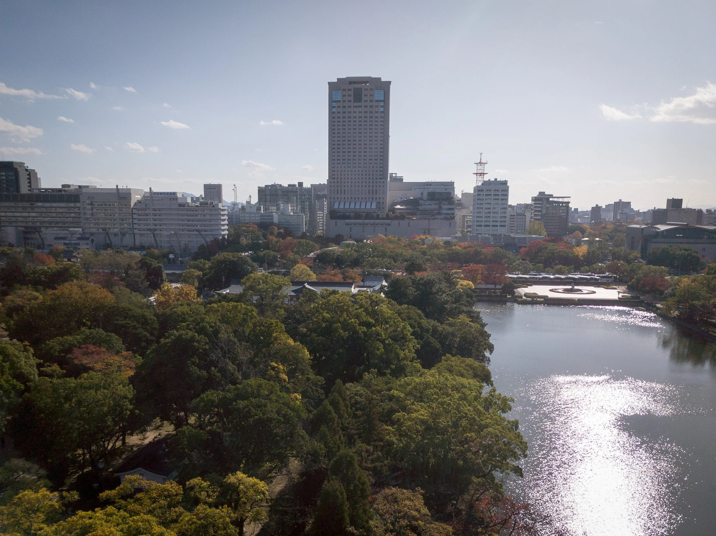 Atop Hiroshima Castle