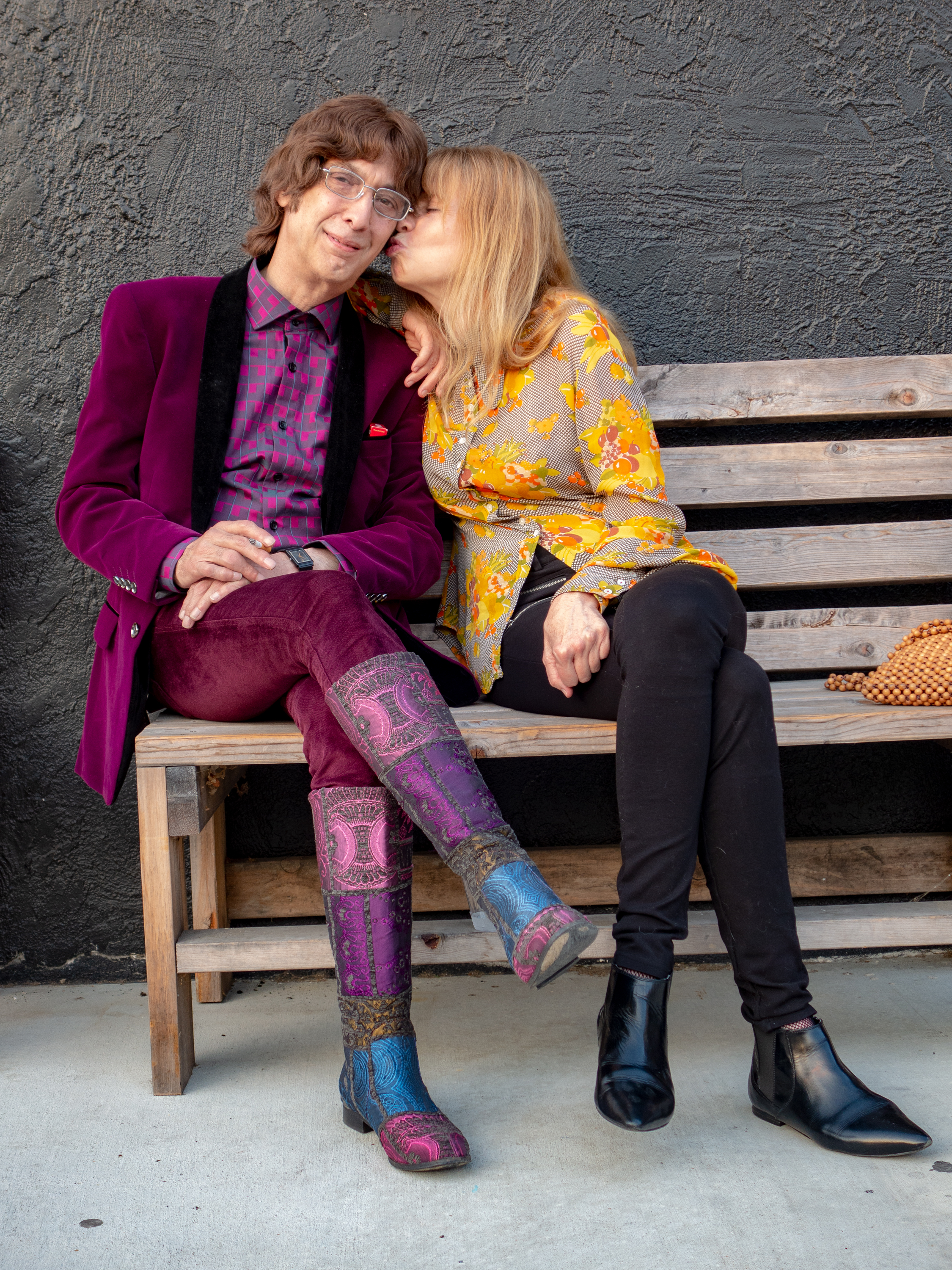 Cyril Jordan and Marcia Doran at the Castelli Art Space in Los Angeles, 8/2018