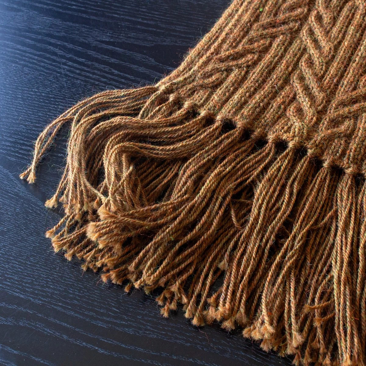 Scarf Ridges How to add fringe to a scarf — Baroque Purls