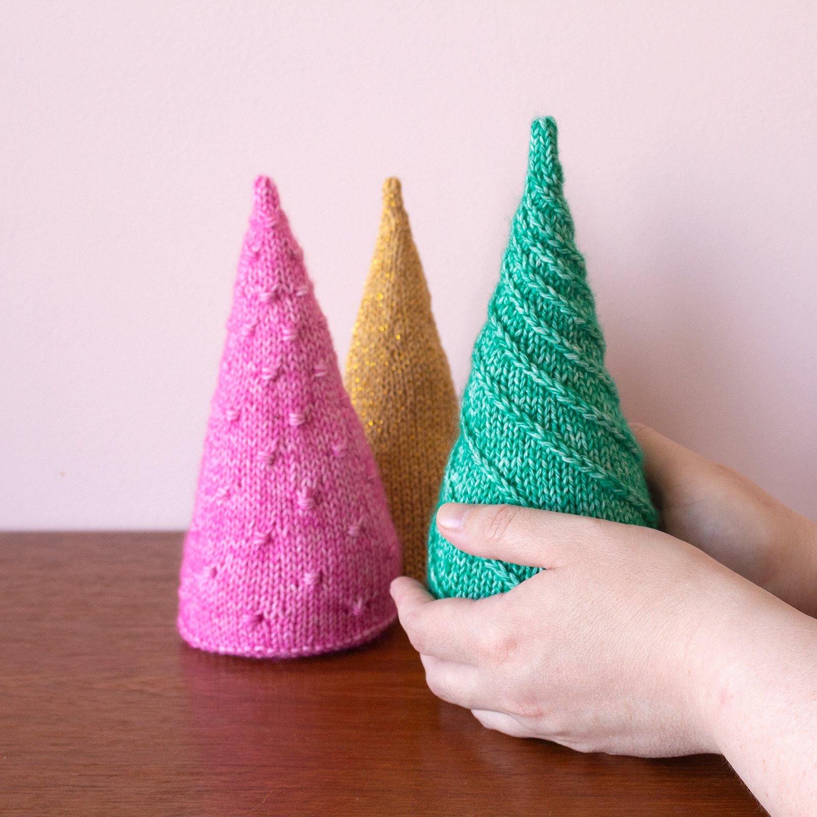 Set Of Three Small Sparkly Pom-Poms.