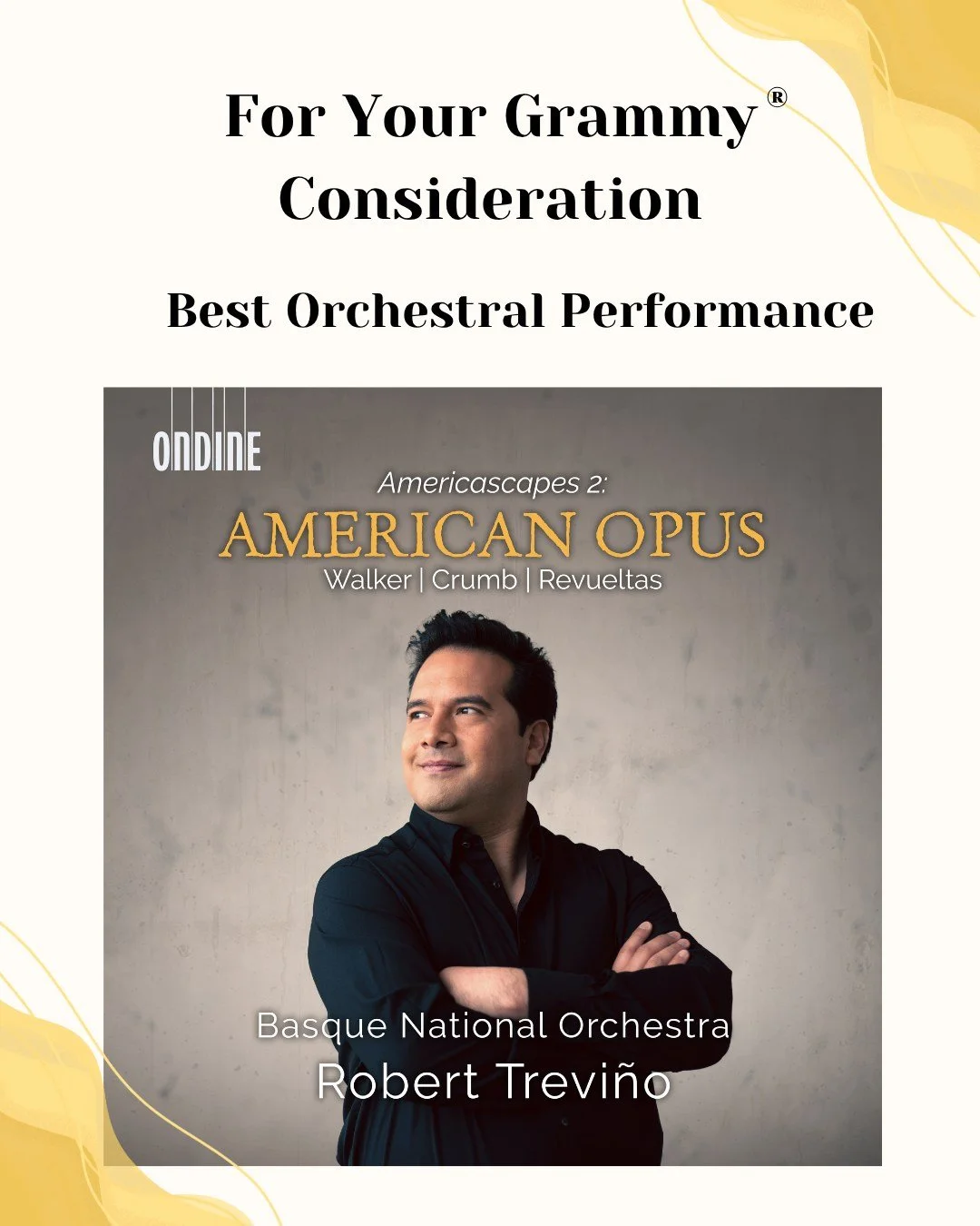 &quot;An outstanding album.&quot; - American Record Guide

Voting time for the Grammys! I'm so proud that American Odyssey has been offered to the Recording Academy for consideration. It was a very personal journey, to try to understand what it is to