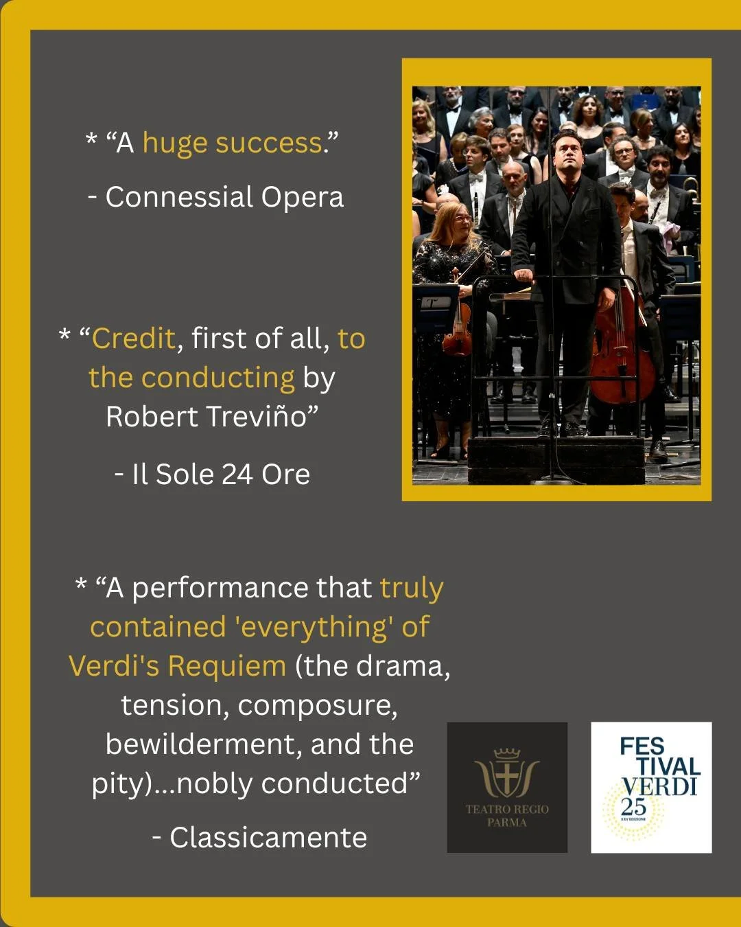 I've been spending a lot of time on Verdi lately - thanks to an exciting, yet-to-be announced recording project, and the recent wonderful performance with the truly excellent La Toscanini @latoscanini of the profound and magnificent Requiem, at the T