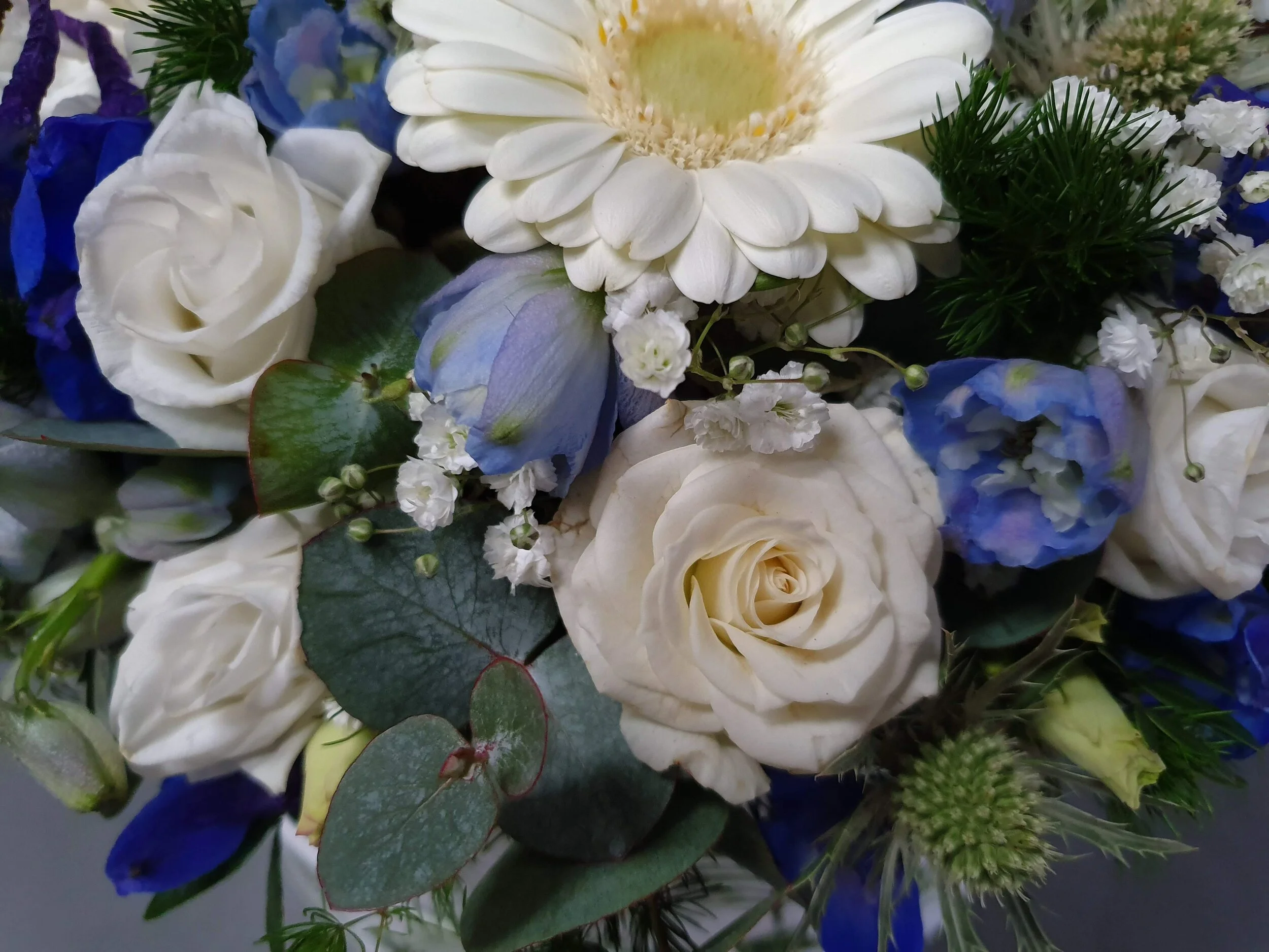 Baby Blue Hat Box — Bunch Florist